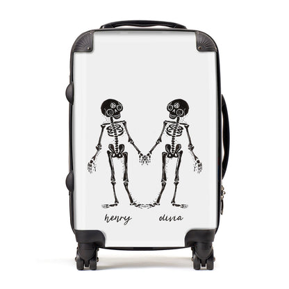 Romantic Skeletons Personalised Suitcase