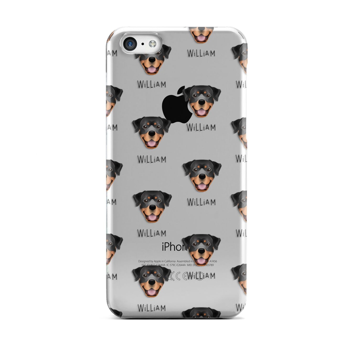 Rottweiler Icon with Name Apple iPhone 5c Case