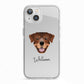 Rottweiler Personalised iPhone 13 TPU Impact Case with White Edges