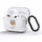 Rough Collie Personalised AirPods Pro Clear Case Side Image