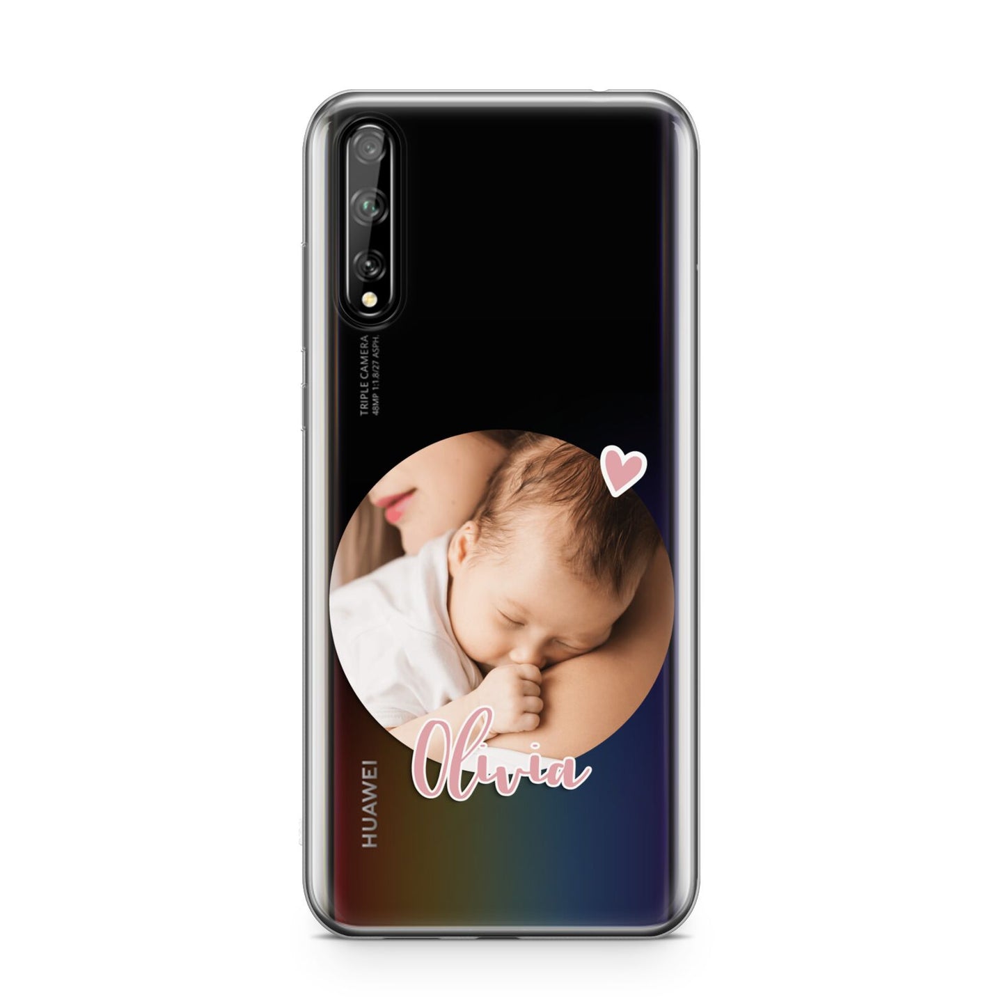 Round Photo Love Upload Huawei Enjoy 10s Phone Case