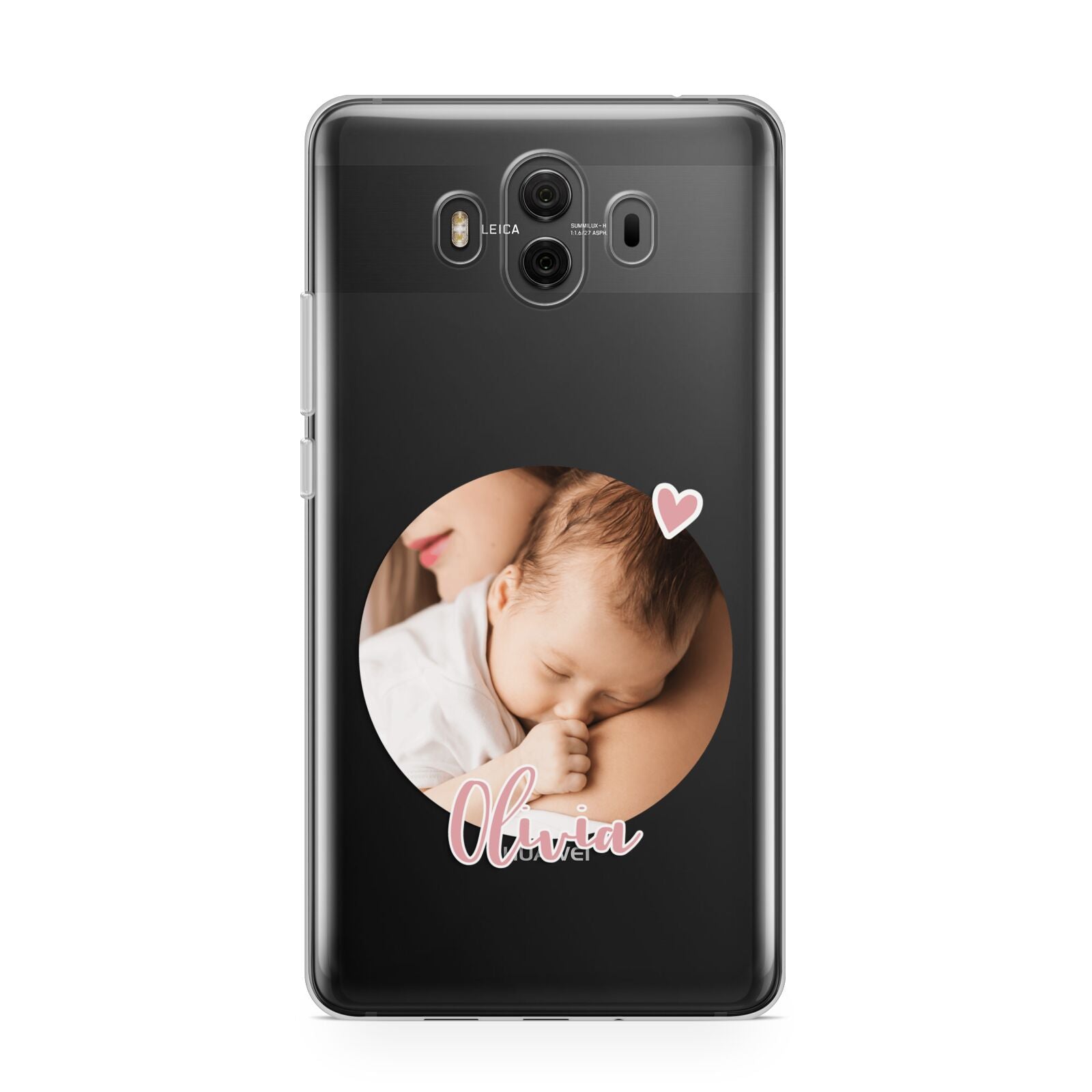 Round Photo Love Upload Huawei Mate 10 Protective Phone Case