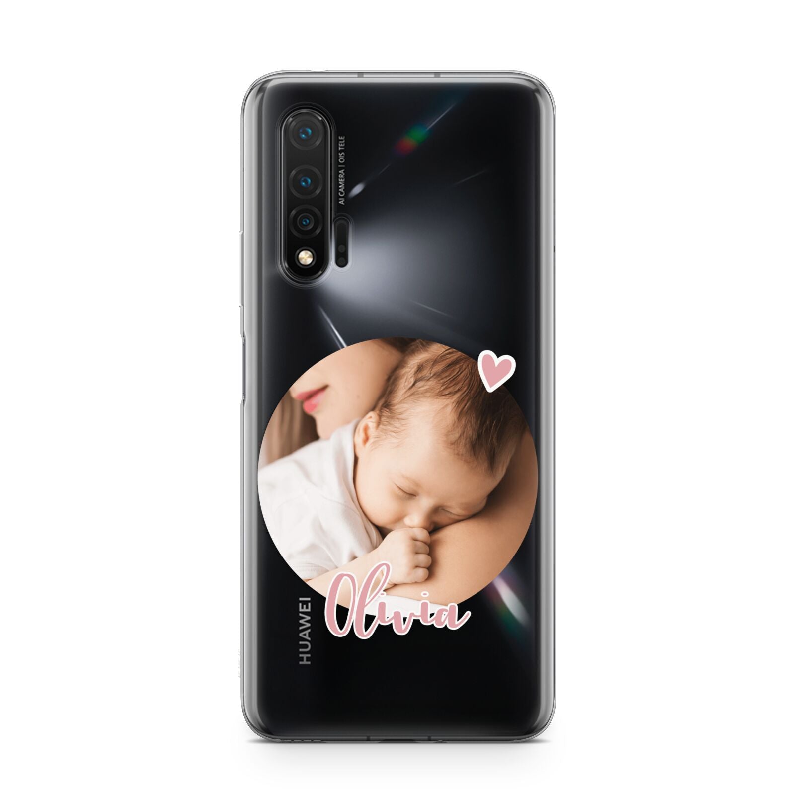 Round Photo Love Upload Huawei Nova 6 Phone Case