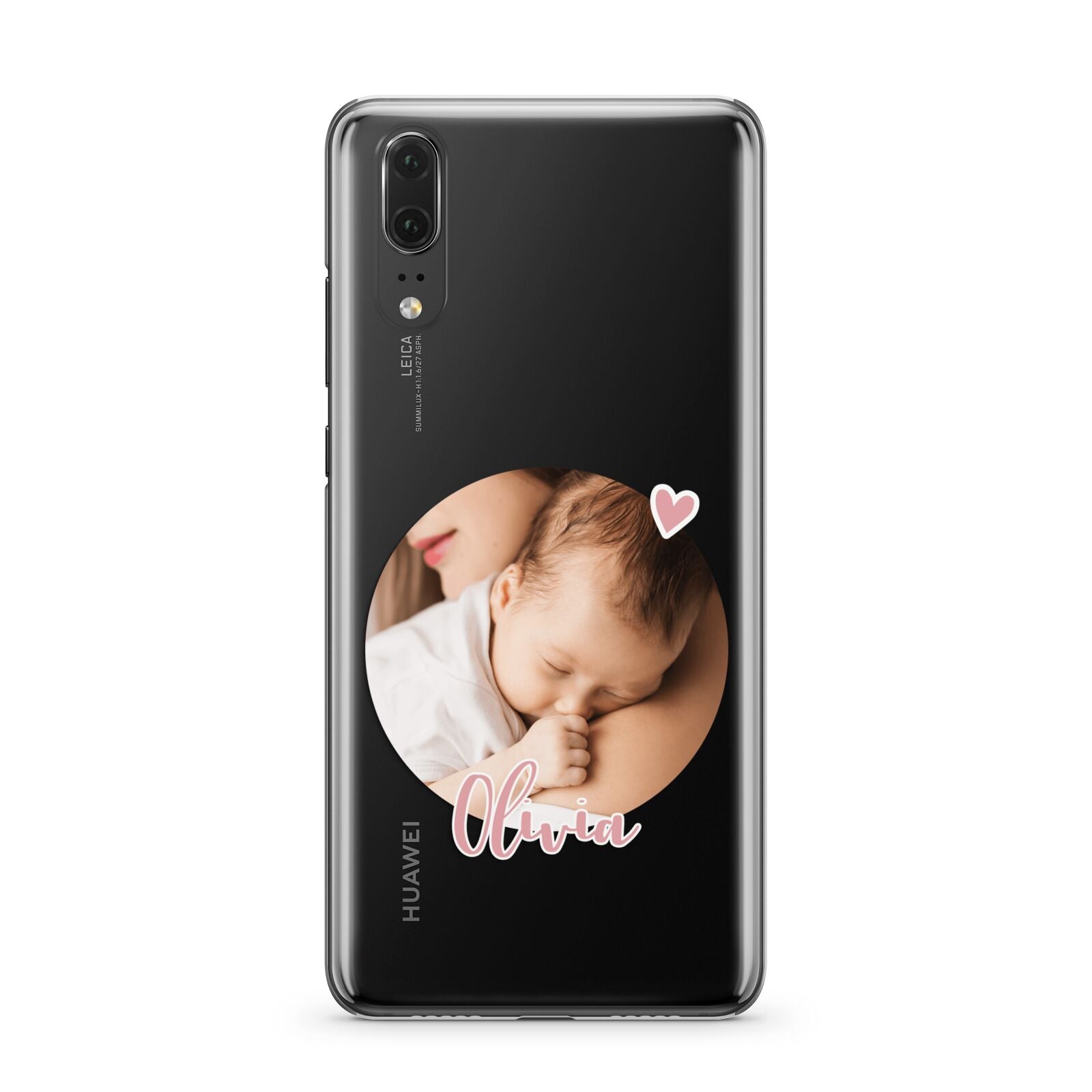 Round Photo Love Upload Huawei P20 Phone Case