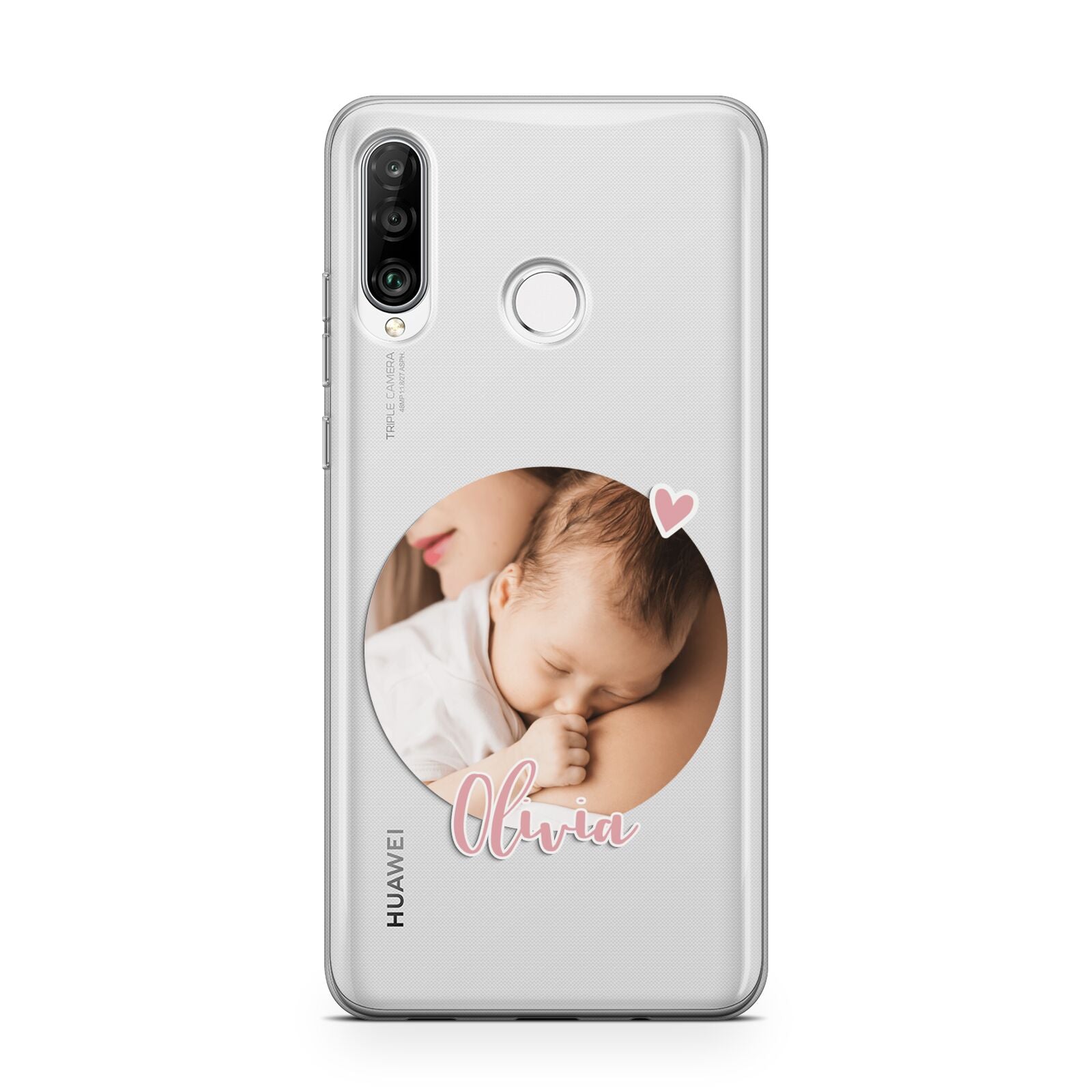 Round Photo Love Upload Huawei P30 Lite Phone Case