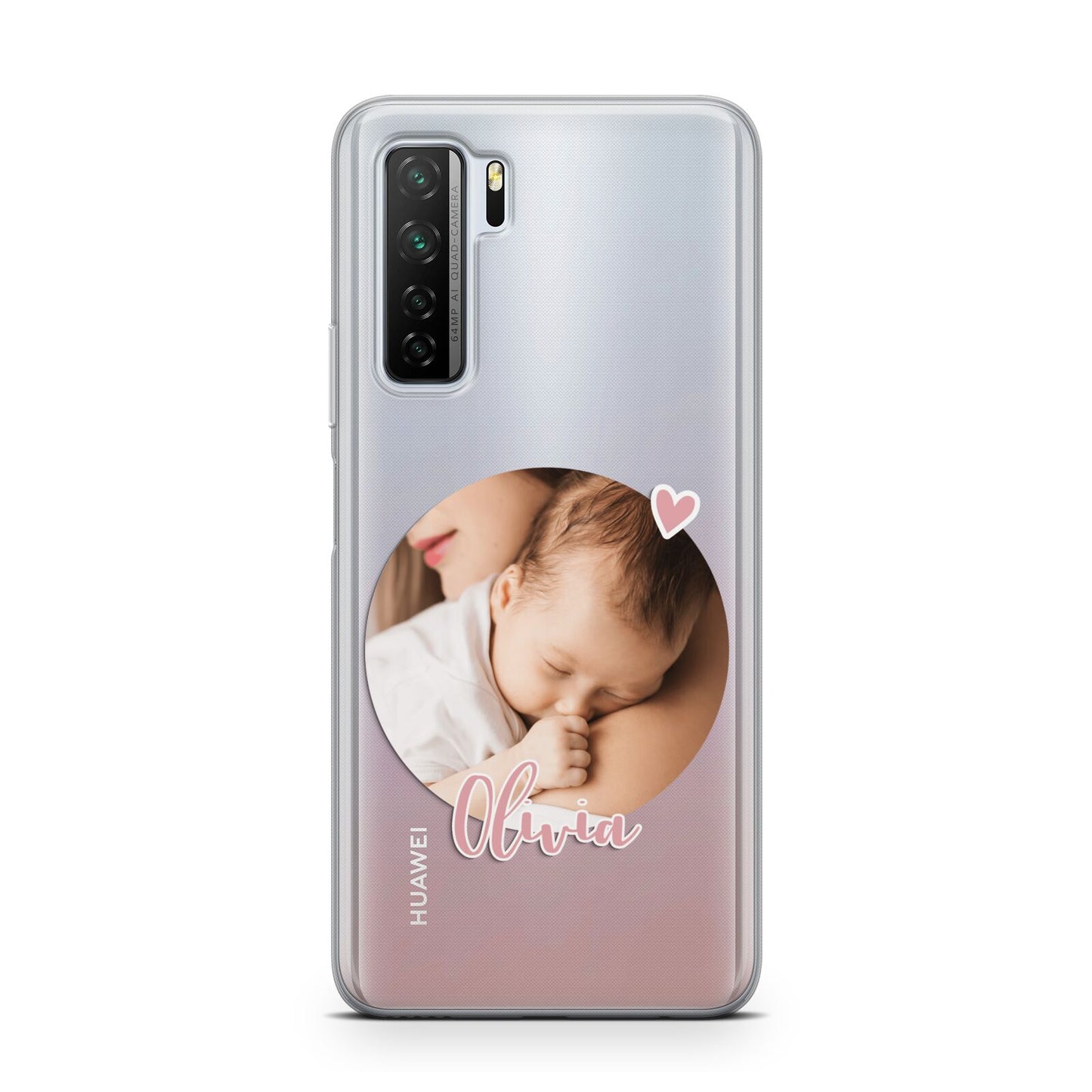 Round Photo Love Upload Huawei P40 Lite 5G Phone Case