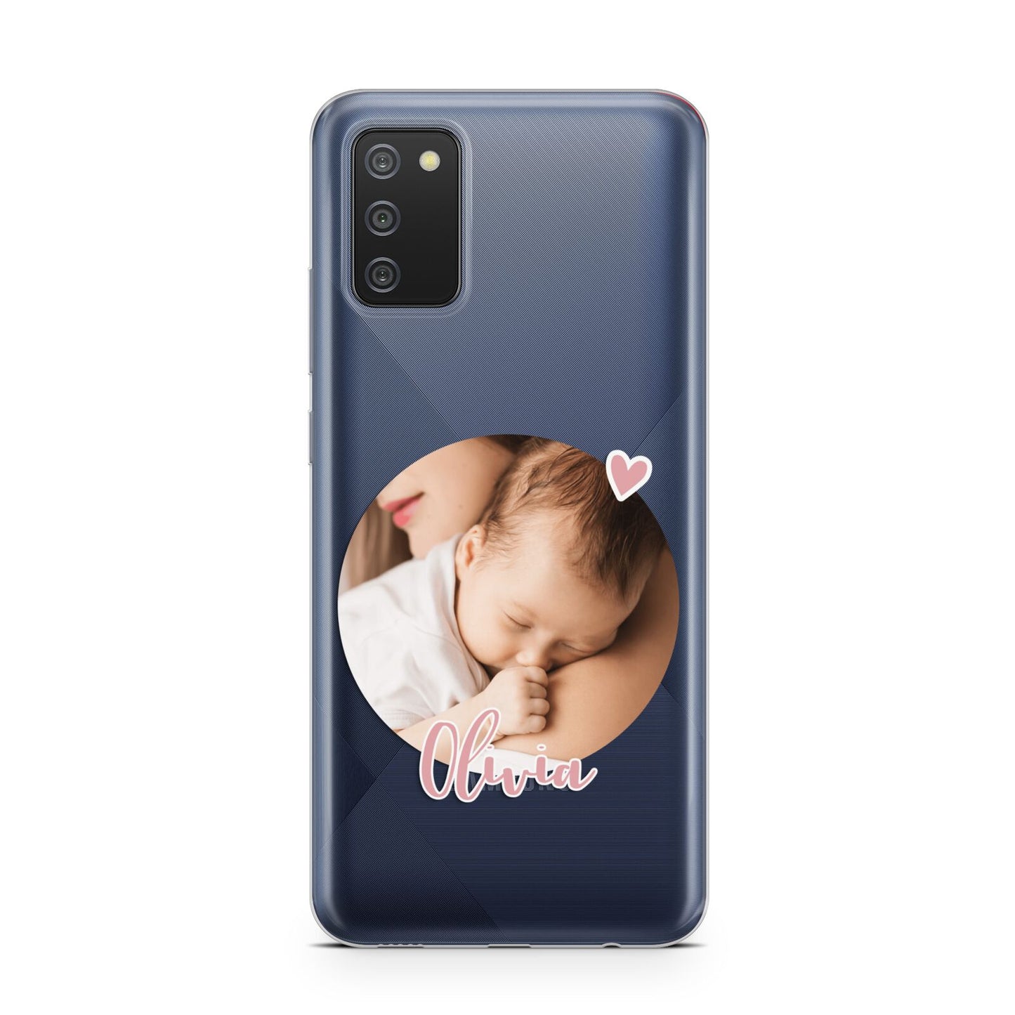 Round Photo Love Upload Samsung A02s Case