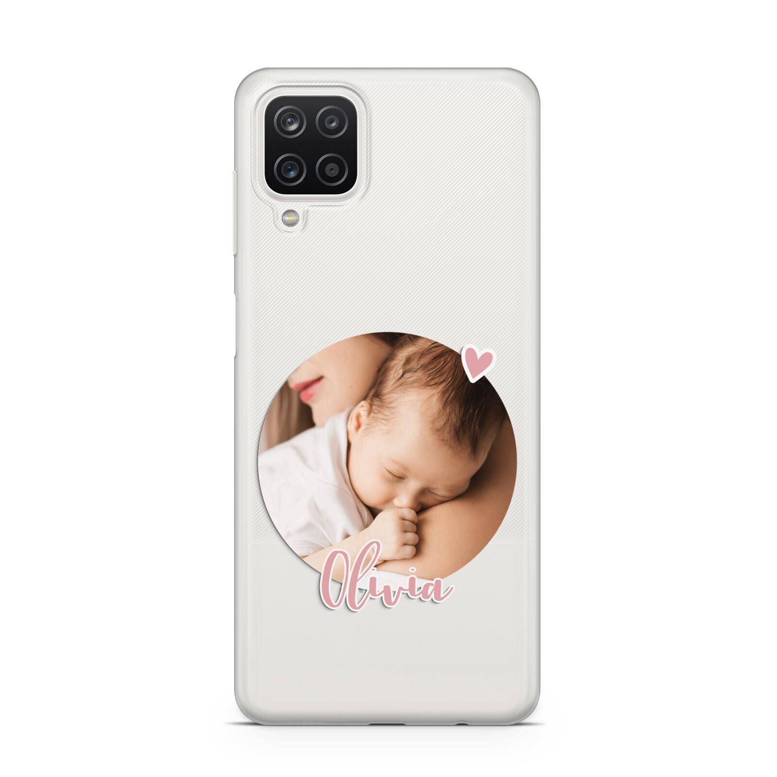 Round Photo Love Upload Samsung A12 Case