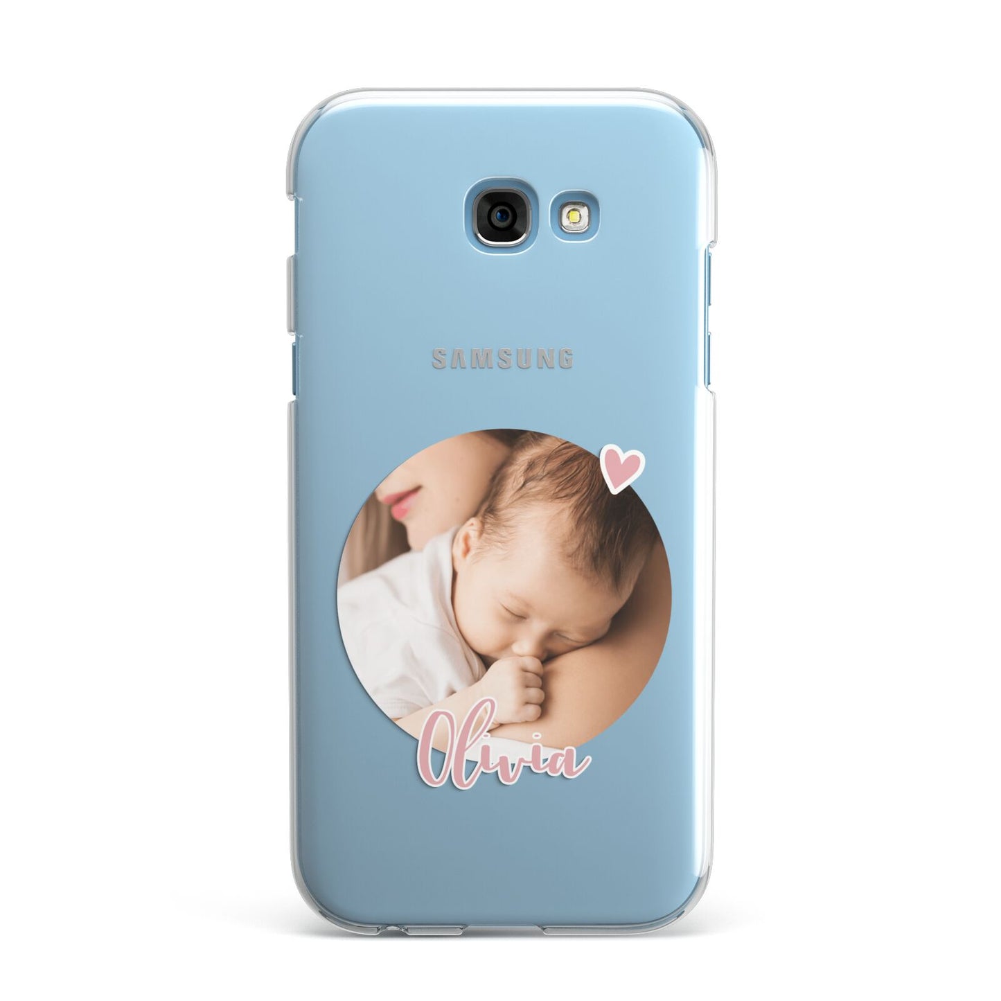 Round Photo Love Upload Samsung Galaxy A7 2017 Case