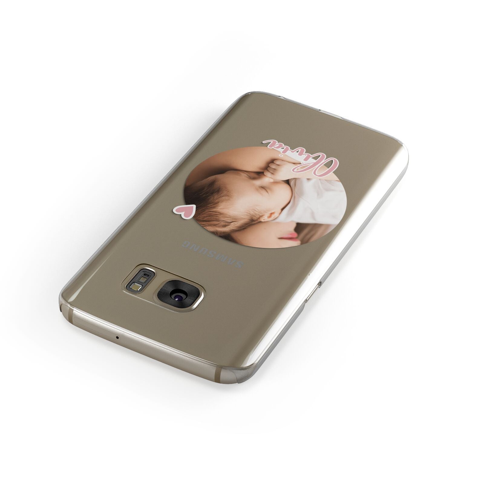 Round Photo Love Upload Samsung Galaxy Case Front Close Up