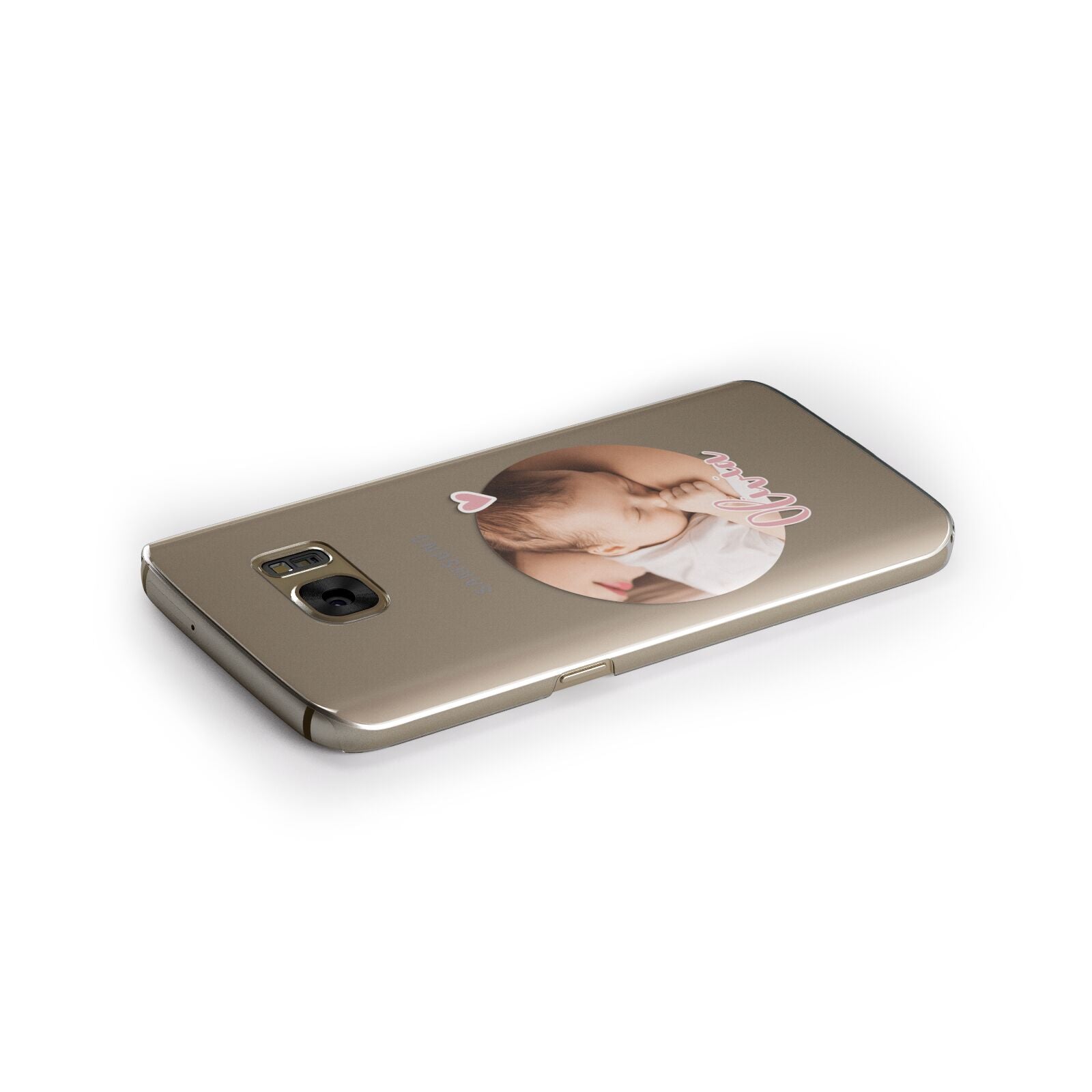 Round Photo Love Upload Samsung Galaxy Case Side Close Up