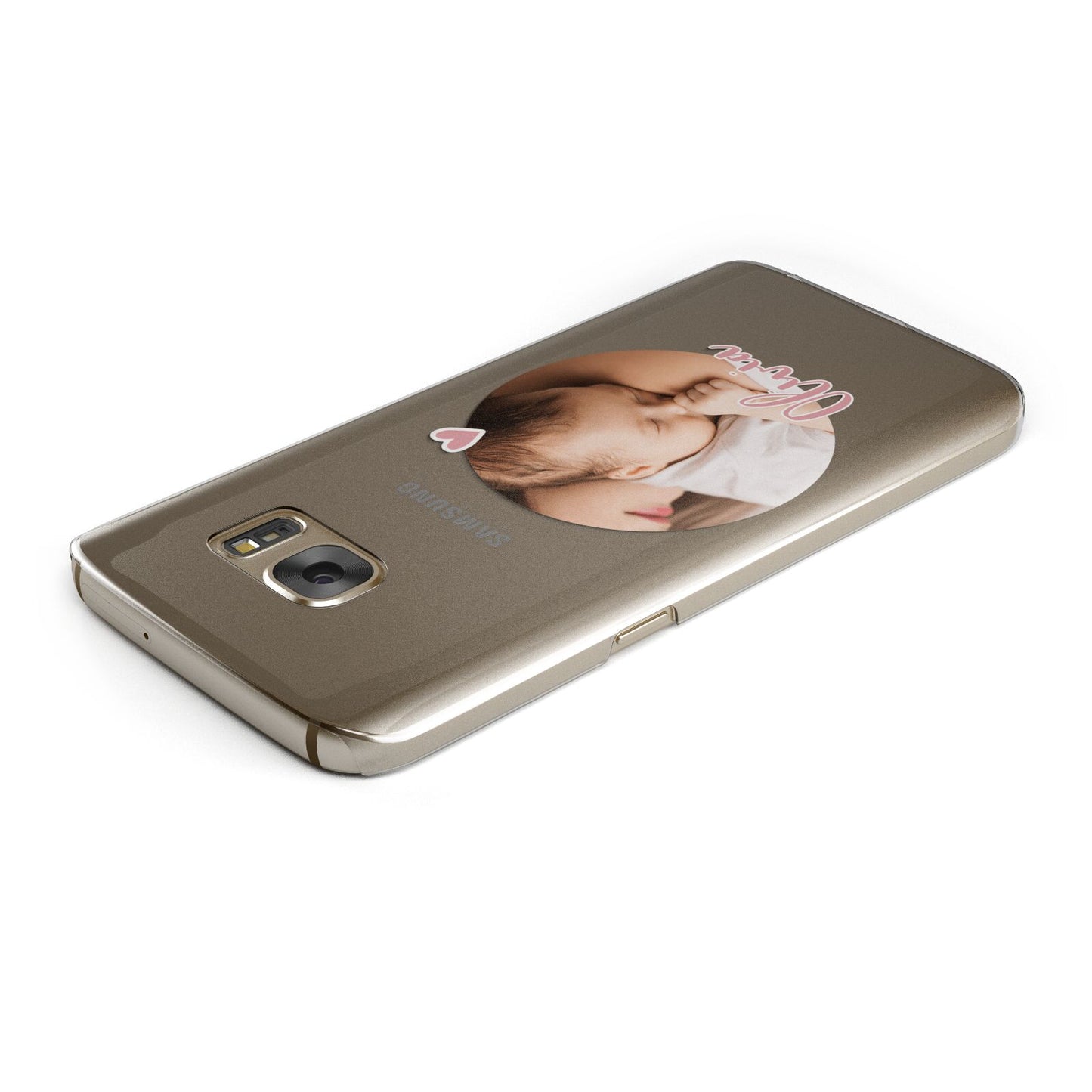 Round Photo Love Upload Samsung Galaxy Case Top Cutout