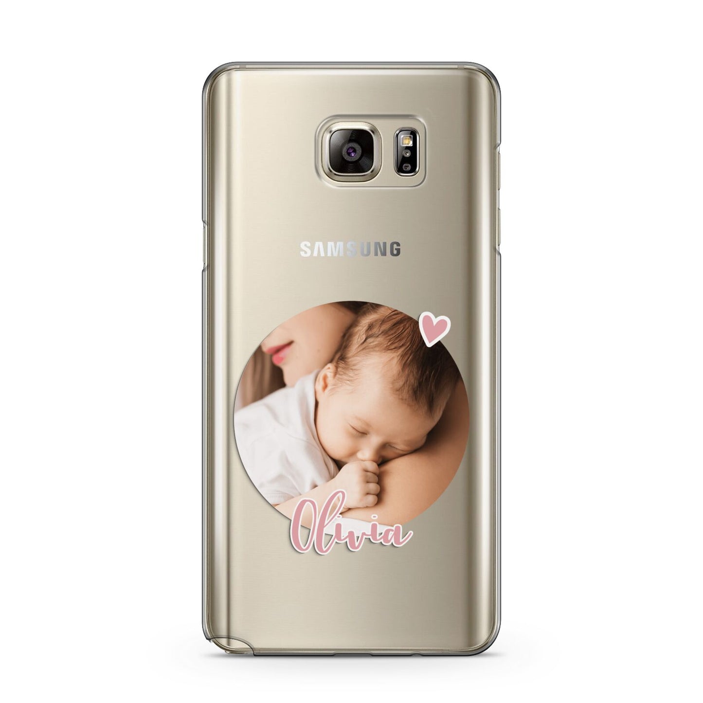 Round Photo Love Upload Samsung Galaxy Note 5 Case