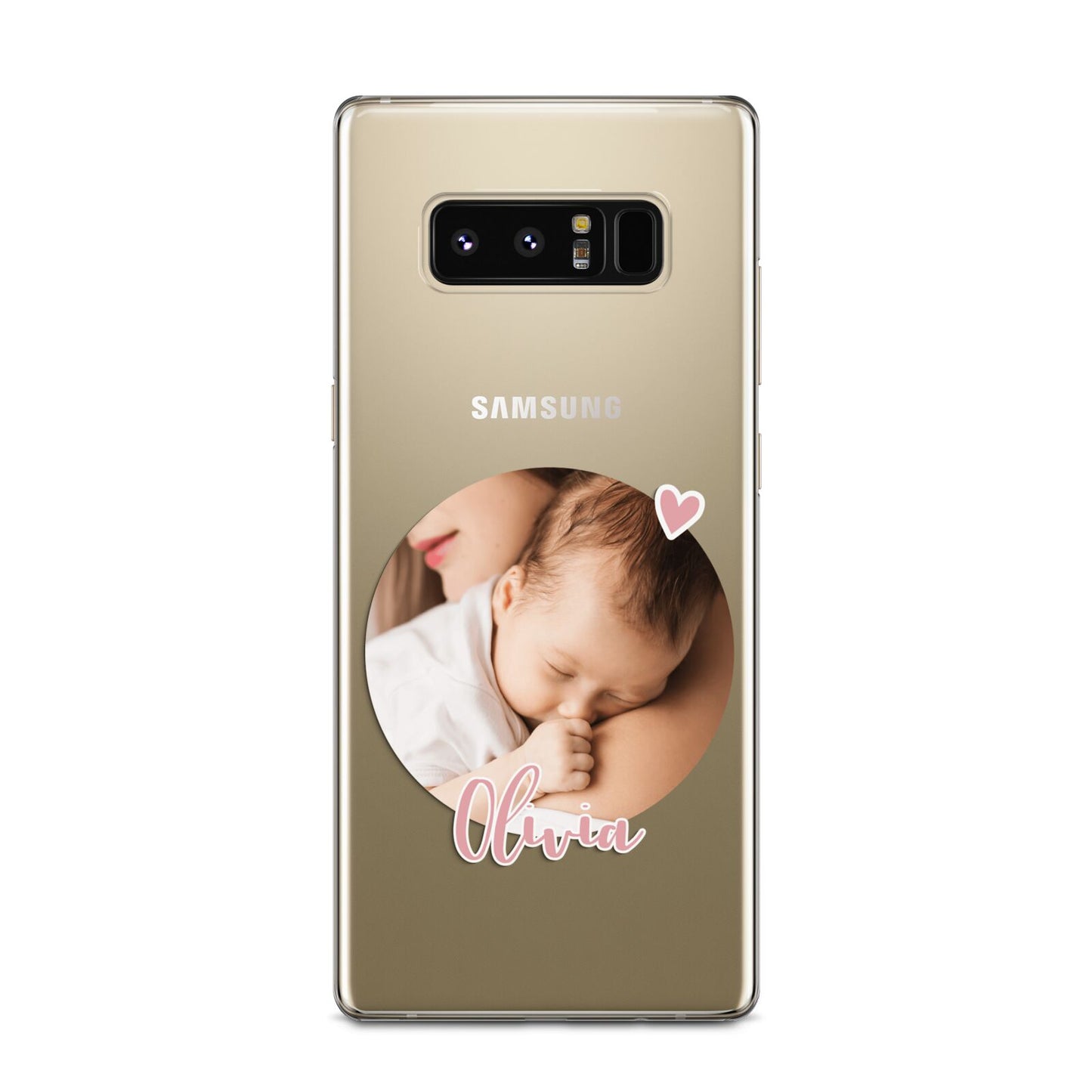 Round Photo Love Upload Samsung Galaxy Note 8 Case