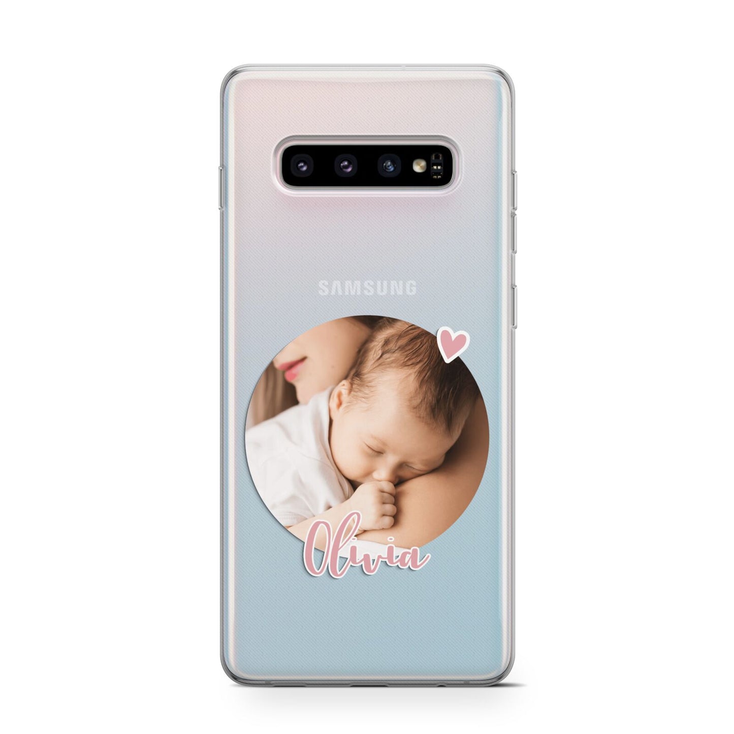 Round Photo Love Upload Samsung Galaxy S10 Case