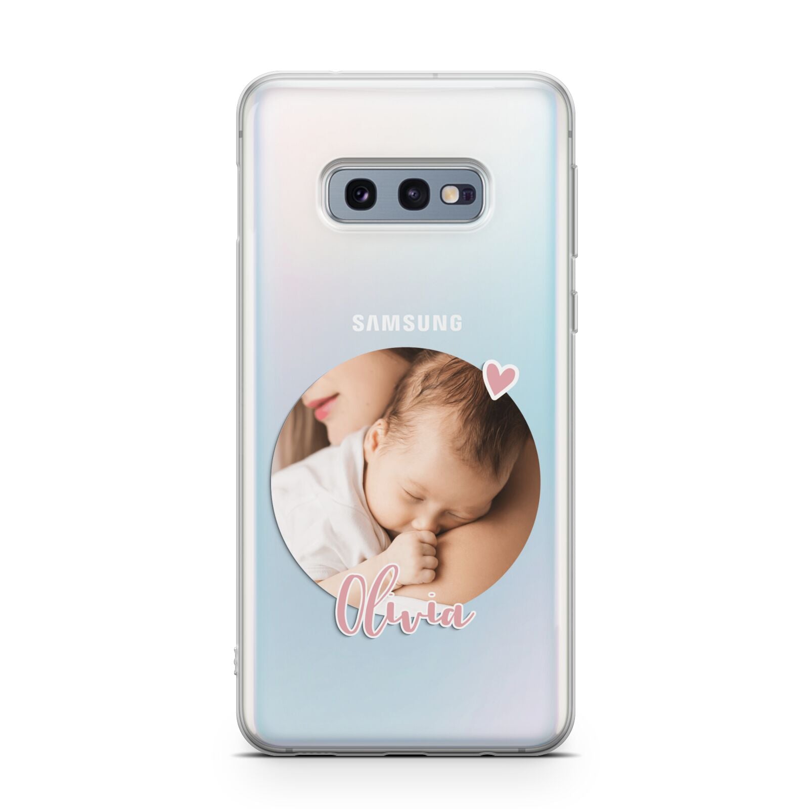 Round Photo Love Upload Samsung Galaxy S10E Case