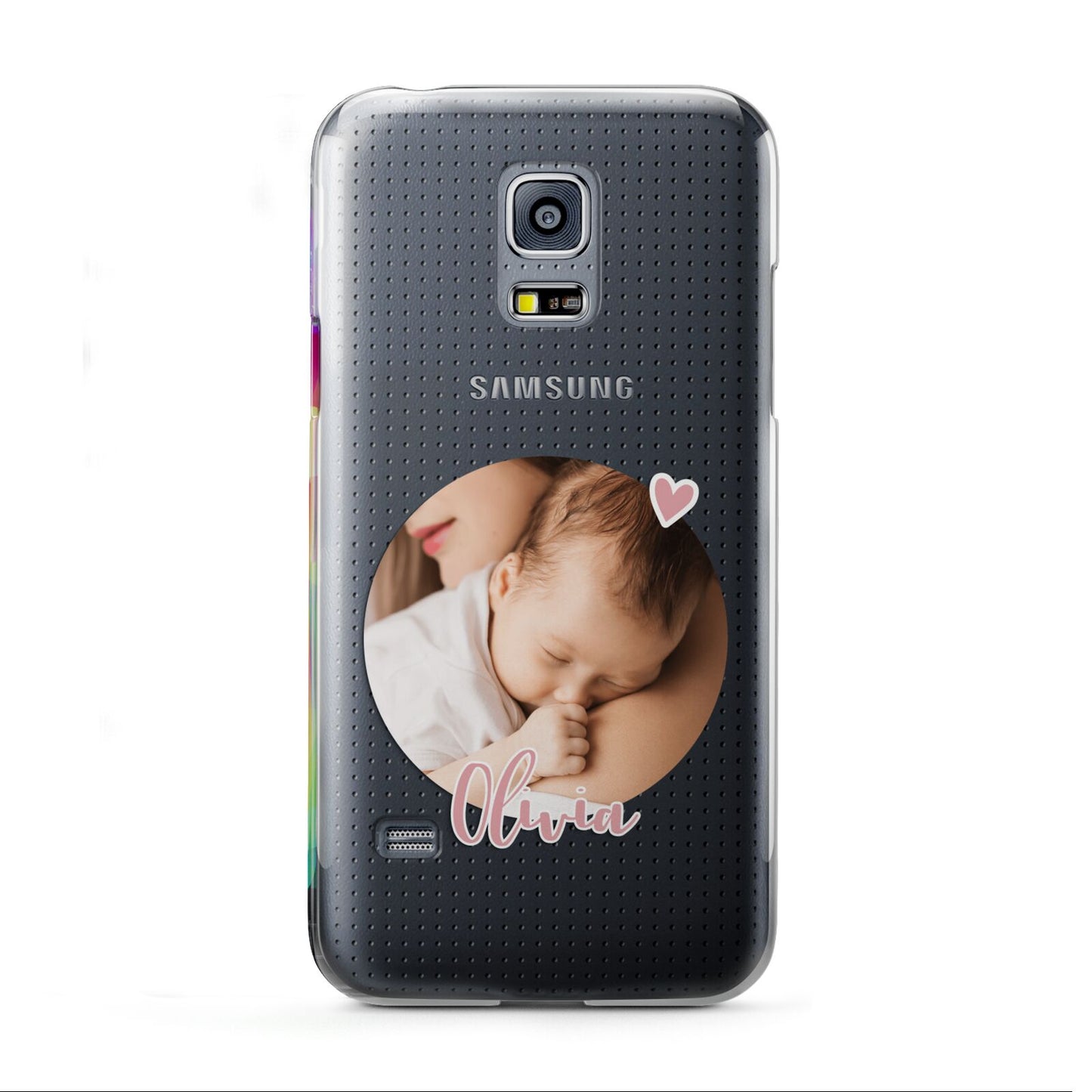 Round Photo Love Upload Samsung Galaxy S5 Mini Case