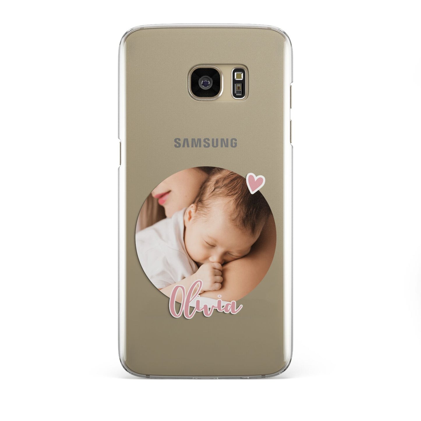 Round Photo Love Upload Samsung Galaxy S7 Edge Case