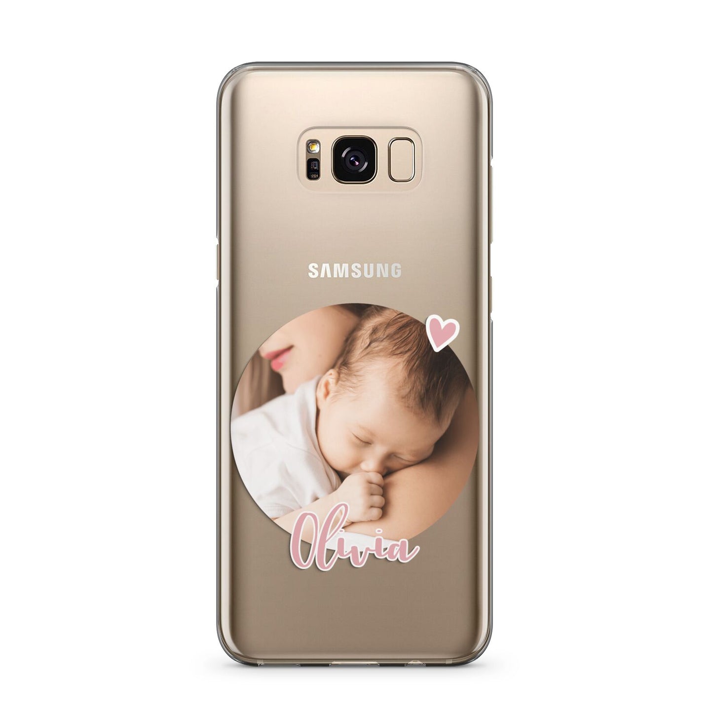 Round Photo Love Upload Samsung Galaxy S8 Plus Case