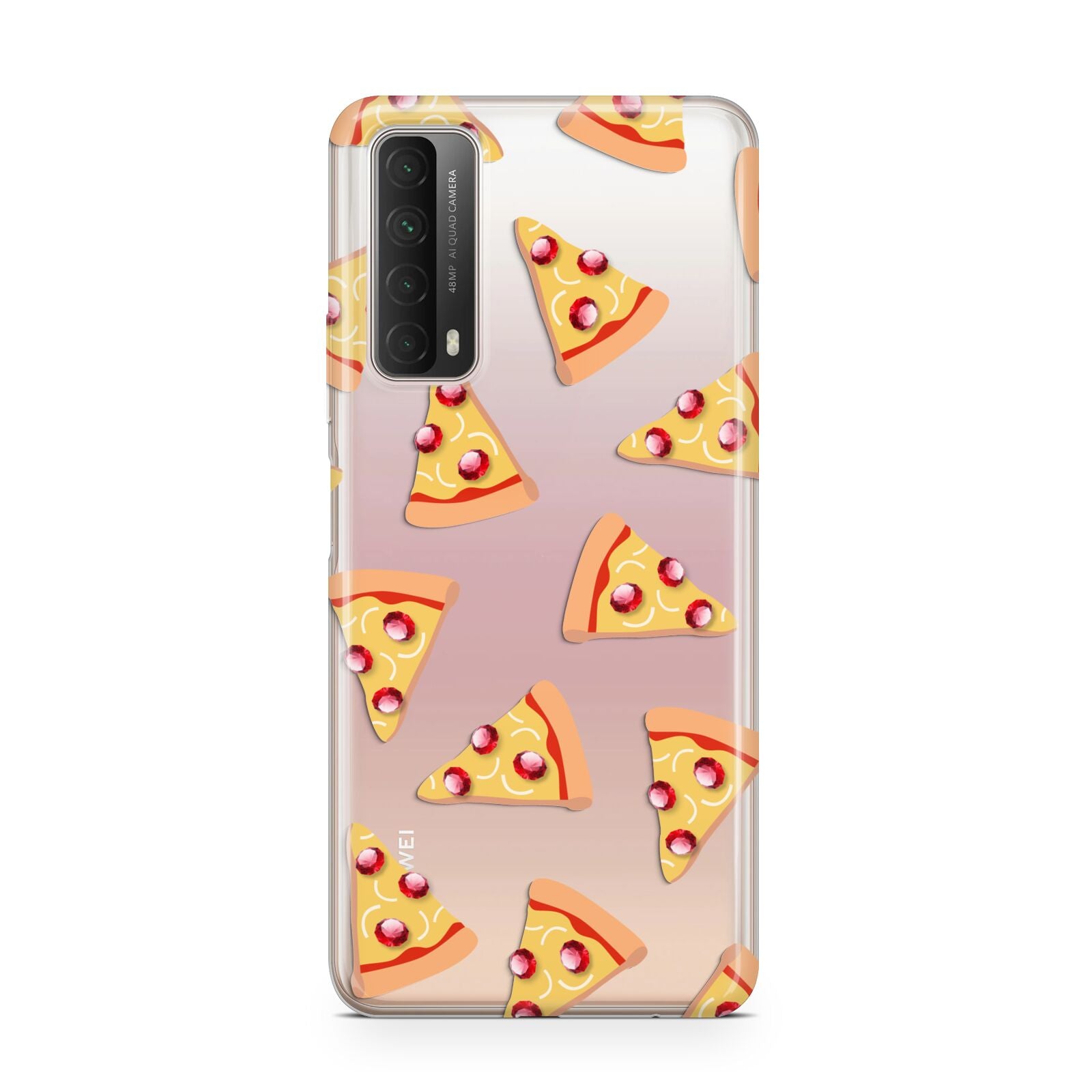 Rubies on Cartoon Pizza Slices Huawei P Smart 2021