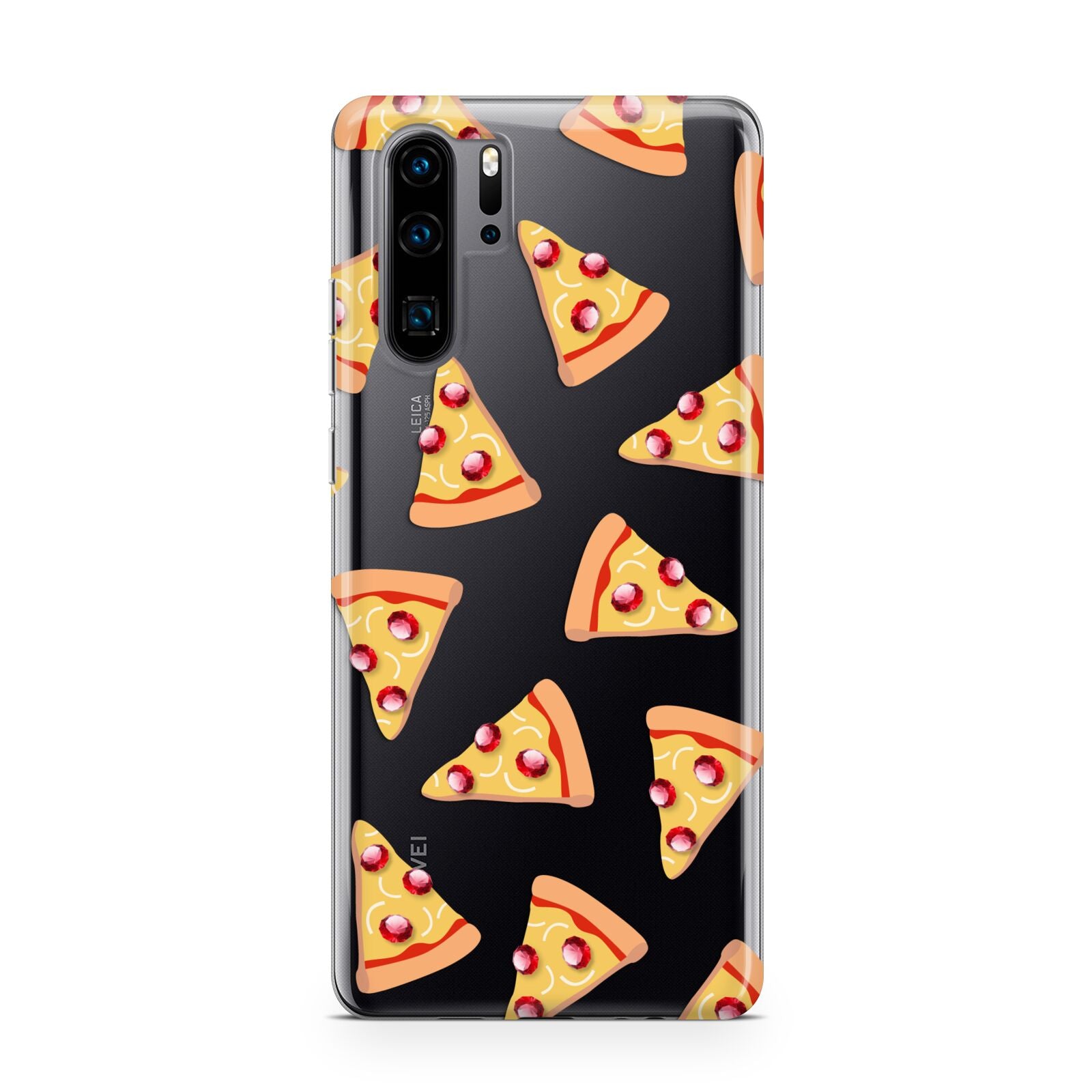 Rubies on Cartoon Pizza Slices Huawei P30 Pro Phone Case