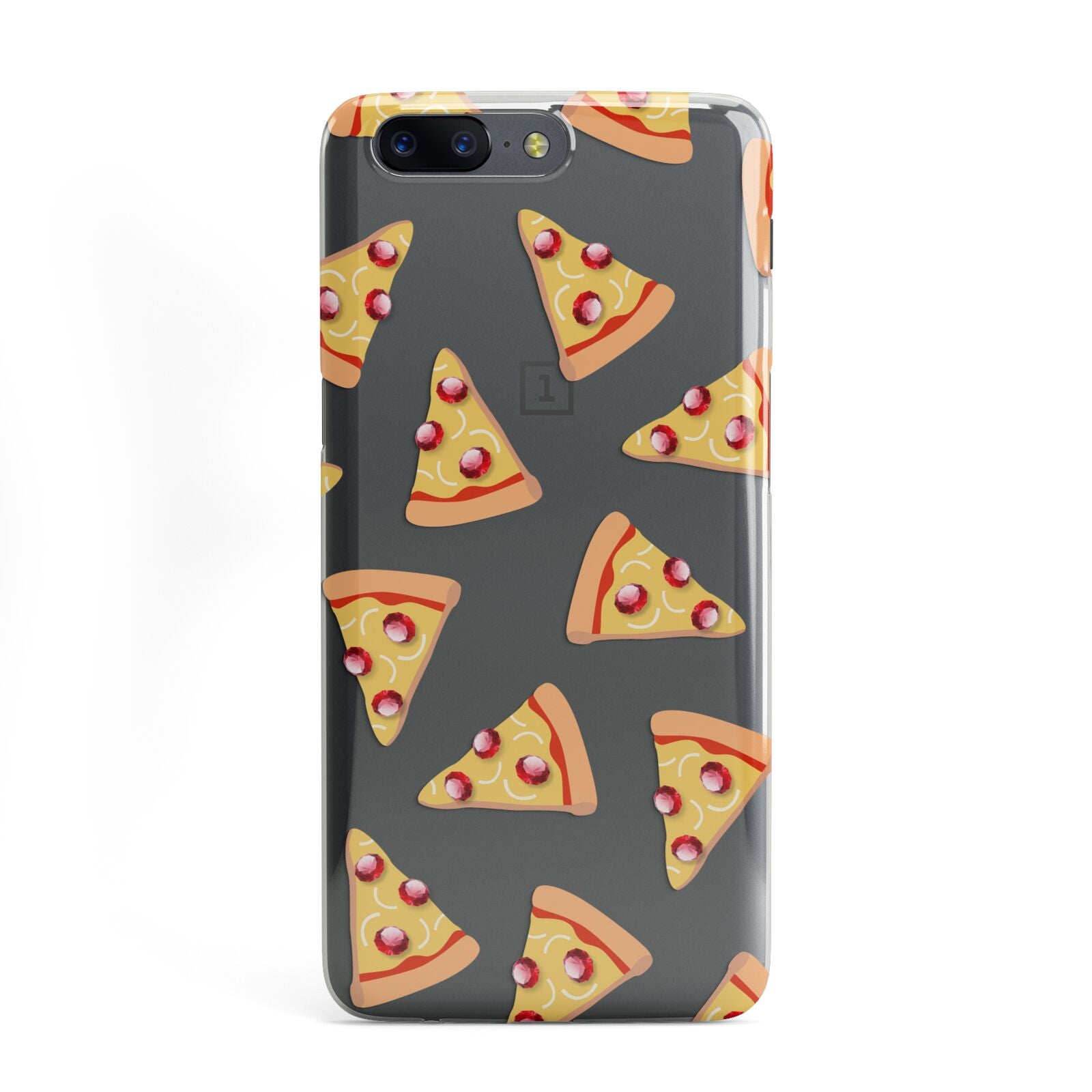 Rubies on Cartoon Pizza Slices OnePlus Case