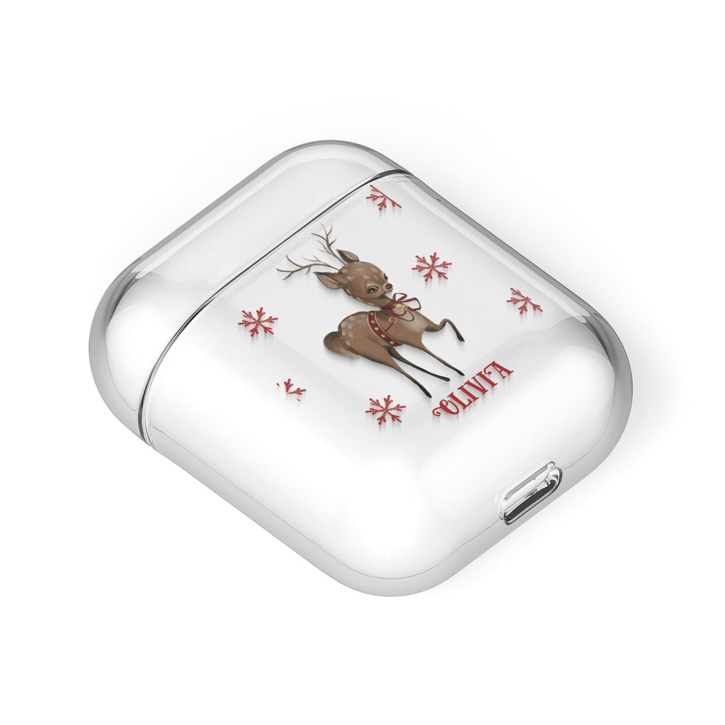 Rudolph Delivery AirPods Case Laid Flat