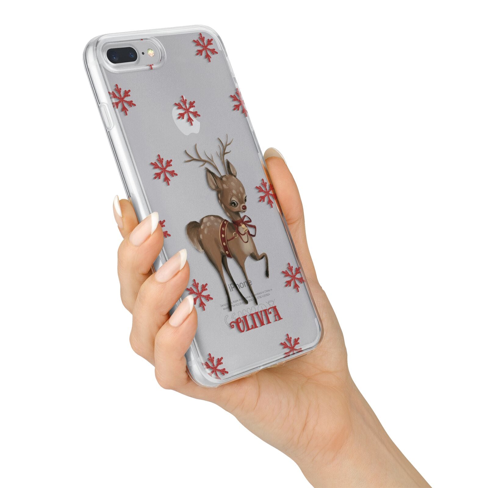 Rudolph Delivery iPhone 7 Plus Bumper Case on Silver iPhone Alternative Image