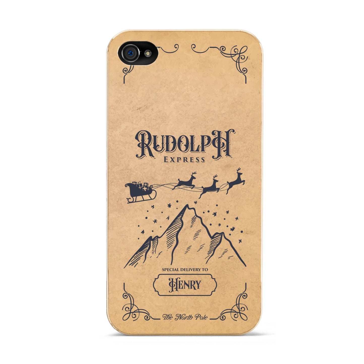 Rudolph Express Custom Apple iPhone 4s Case