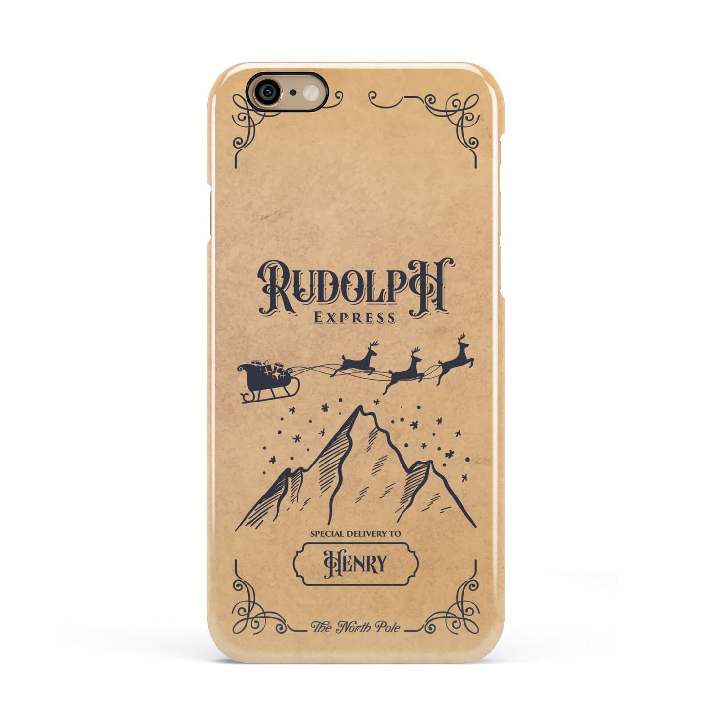 Rudolph Express Custom Apple iPhone 6 3D Snap Case