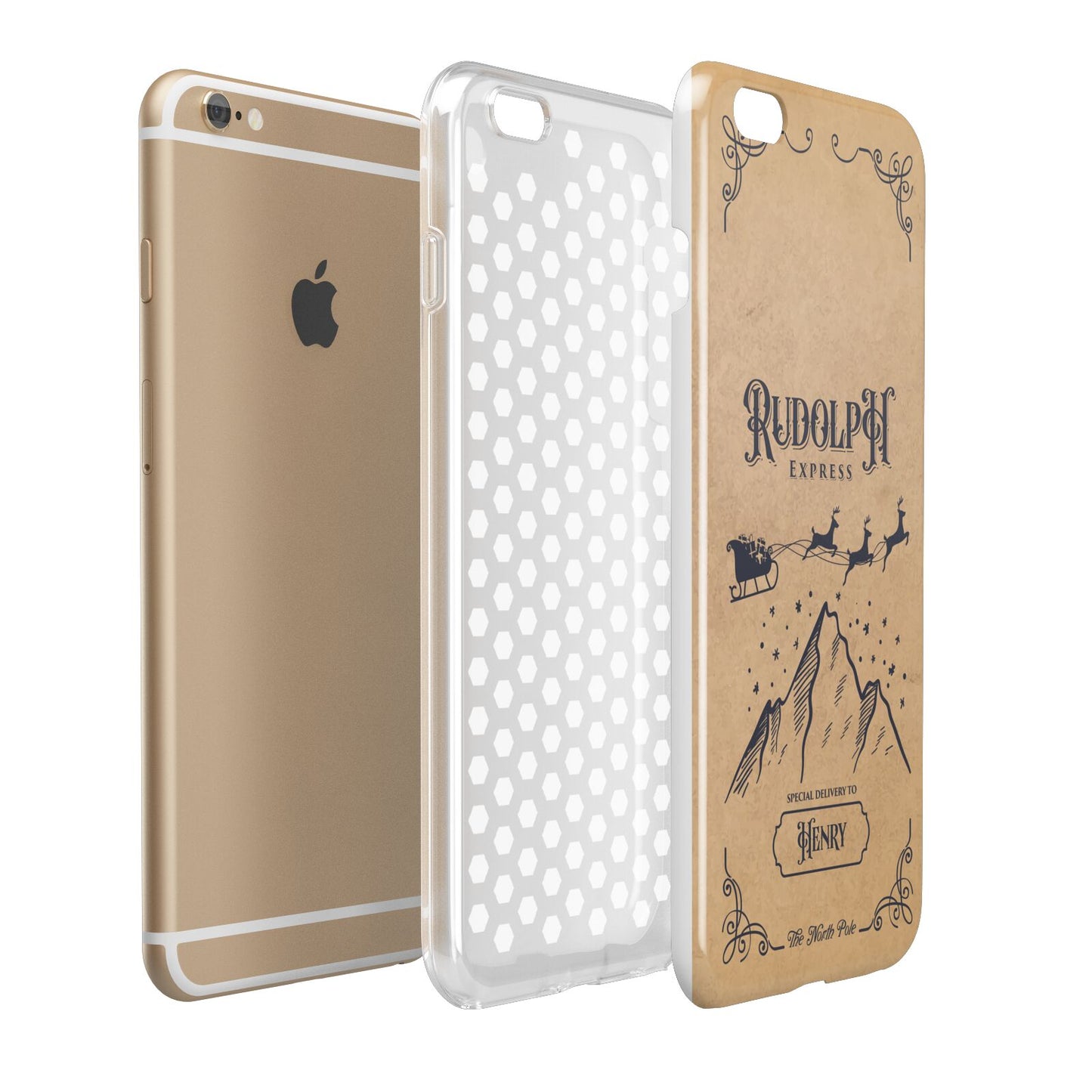 Rudolph Express Custom Apple iPhone 6 Plus 3D Tough Case Expand Detail Image