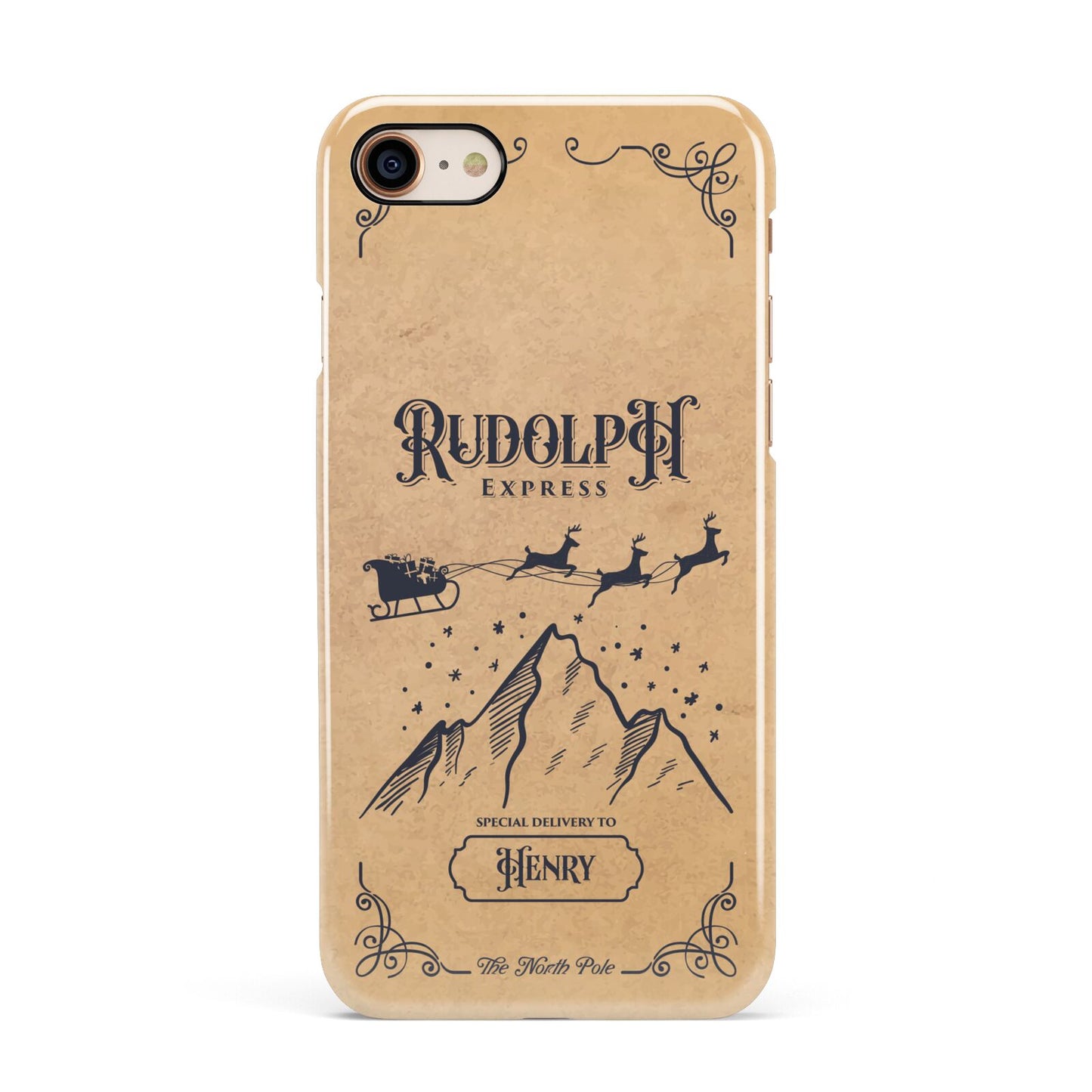 Rudolph Express Custom Apple iPhone 7 8 3D Snap Case