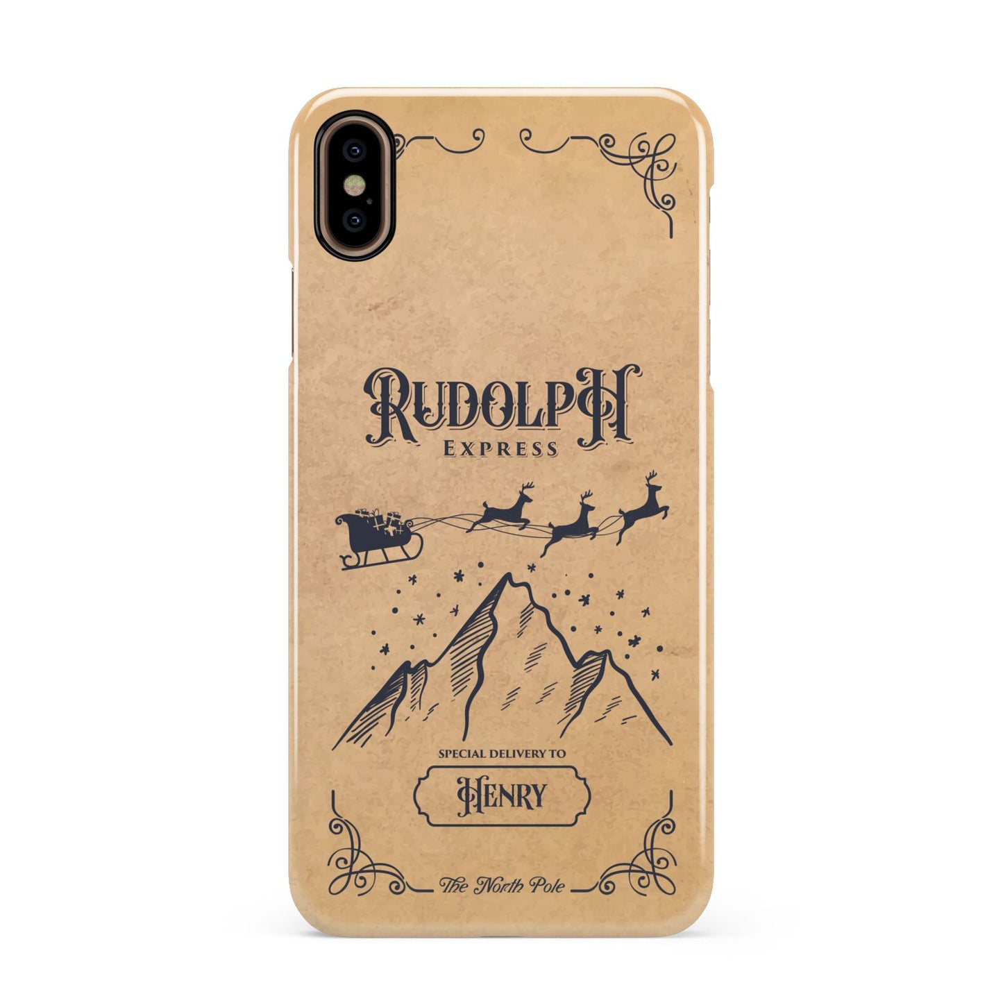 Rudolph Express Custom Apple iPhone Xs Max 3D Snap Case