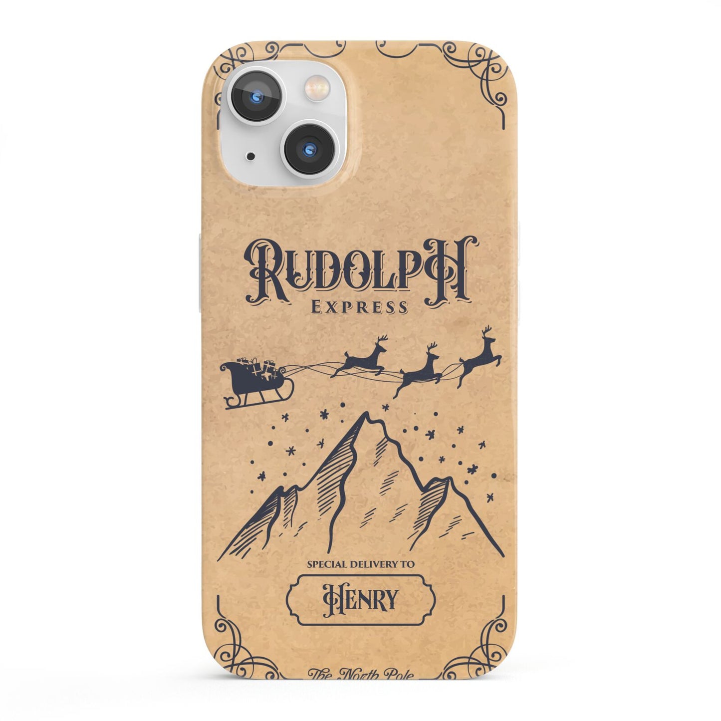 Rudolph Express Custom iPhone 13 Full Wrap 3D Snap Case