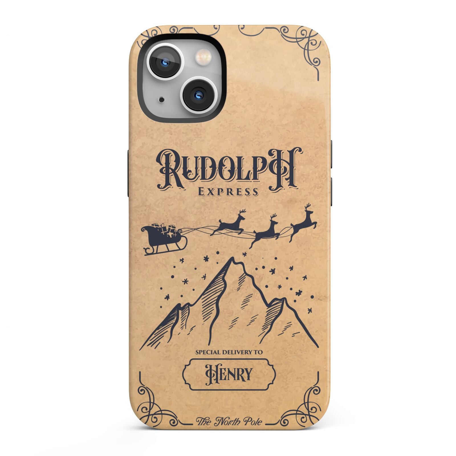 Rudolph Express Custom iPhone 13 Full Wrap 3D Tough Case