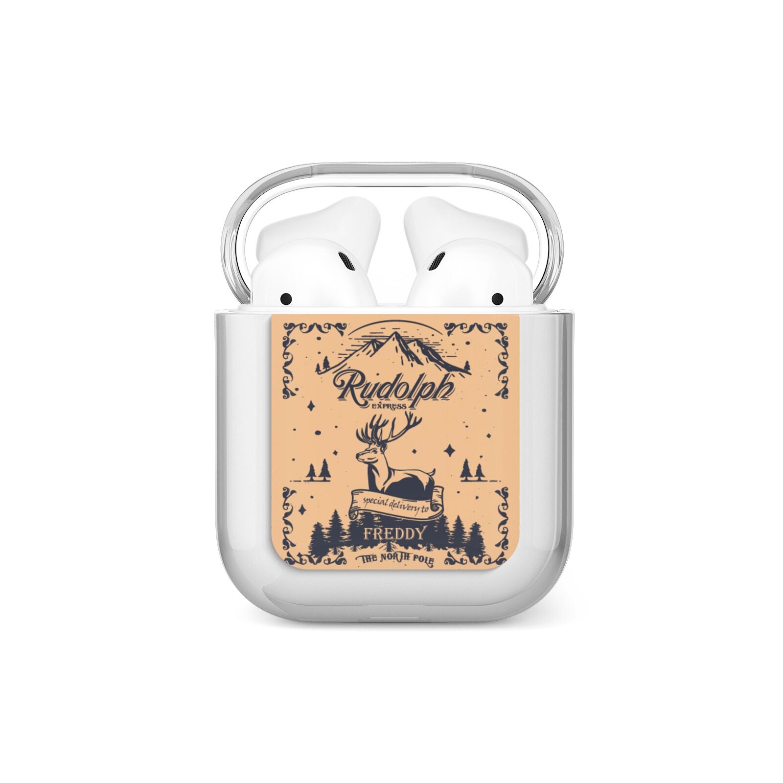 Rudolph Express Personalised AirPods Case