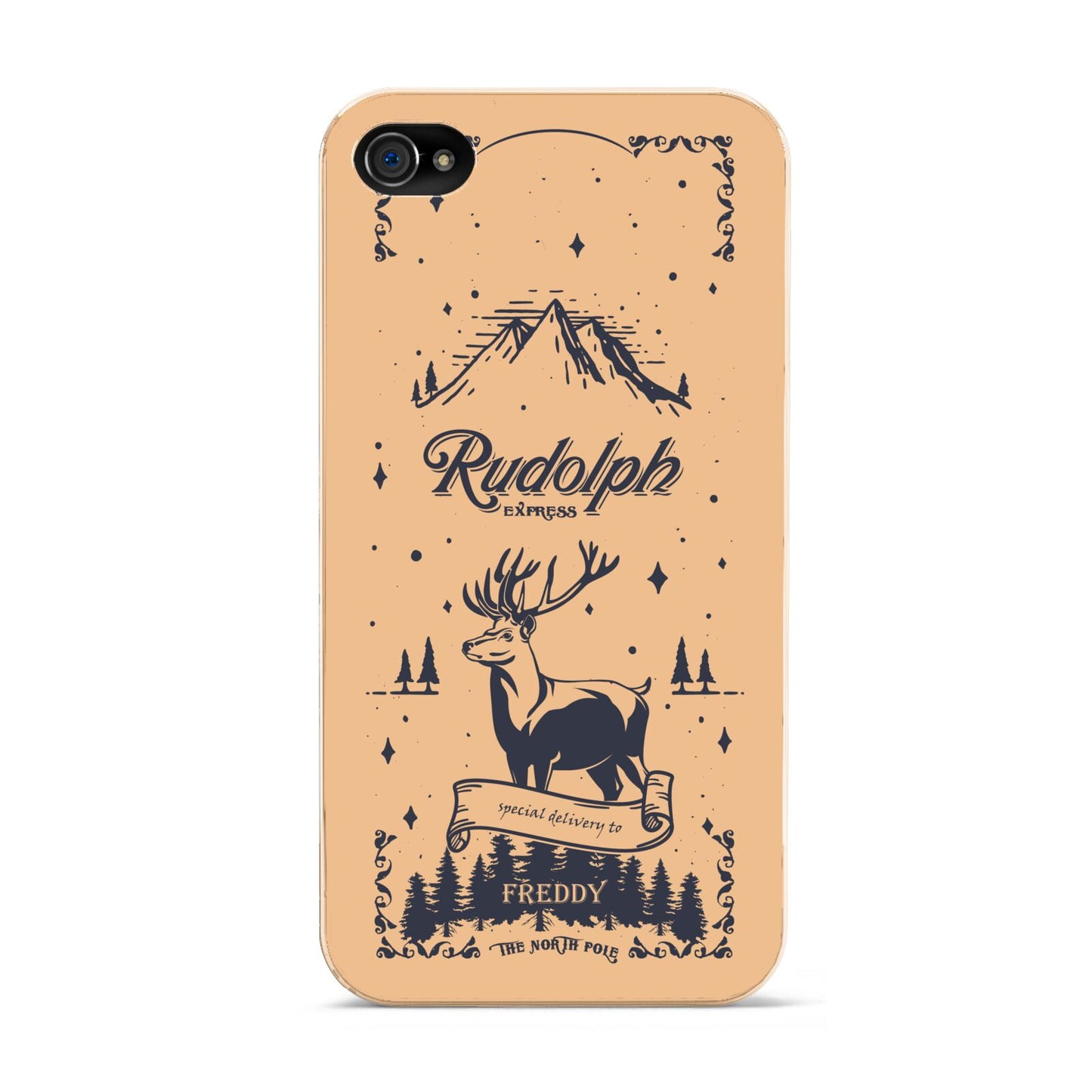 Rudolph Express Personalised Apple iPhone 4s Case