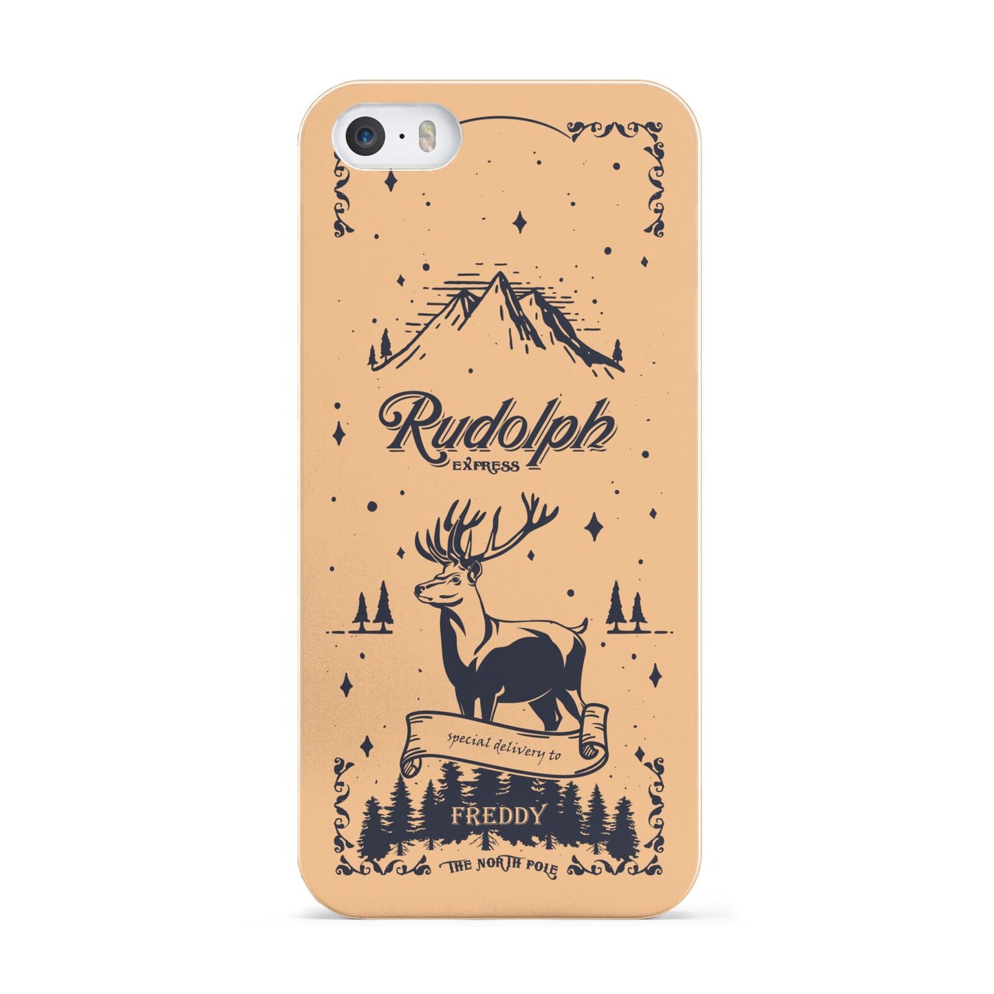 Rudolph Express Personalised Apple iPhone 5 Case