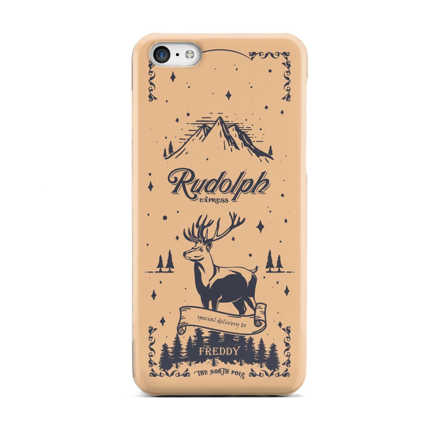 Rudolph Express Personalised Apple iPhone 5c Case