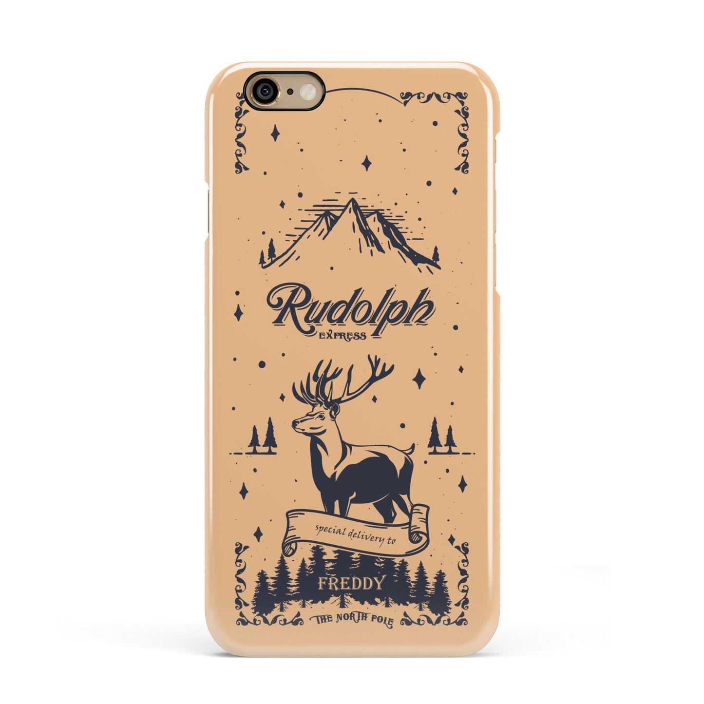 Rudolph Express Personalised Apple iPhone 6 3D Snap Case