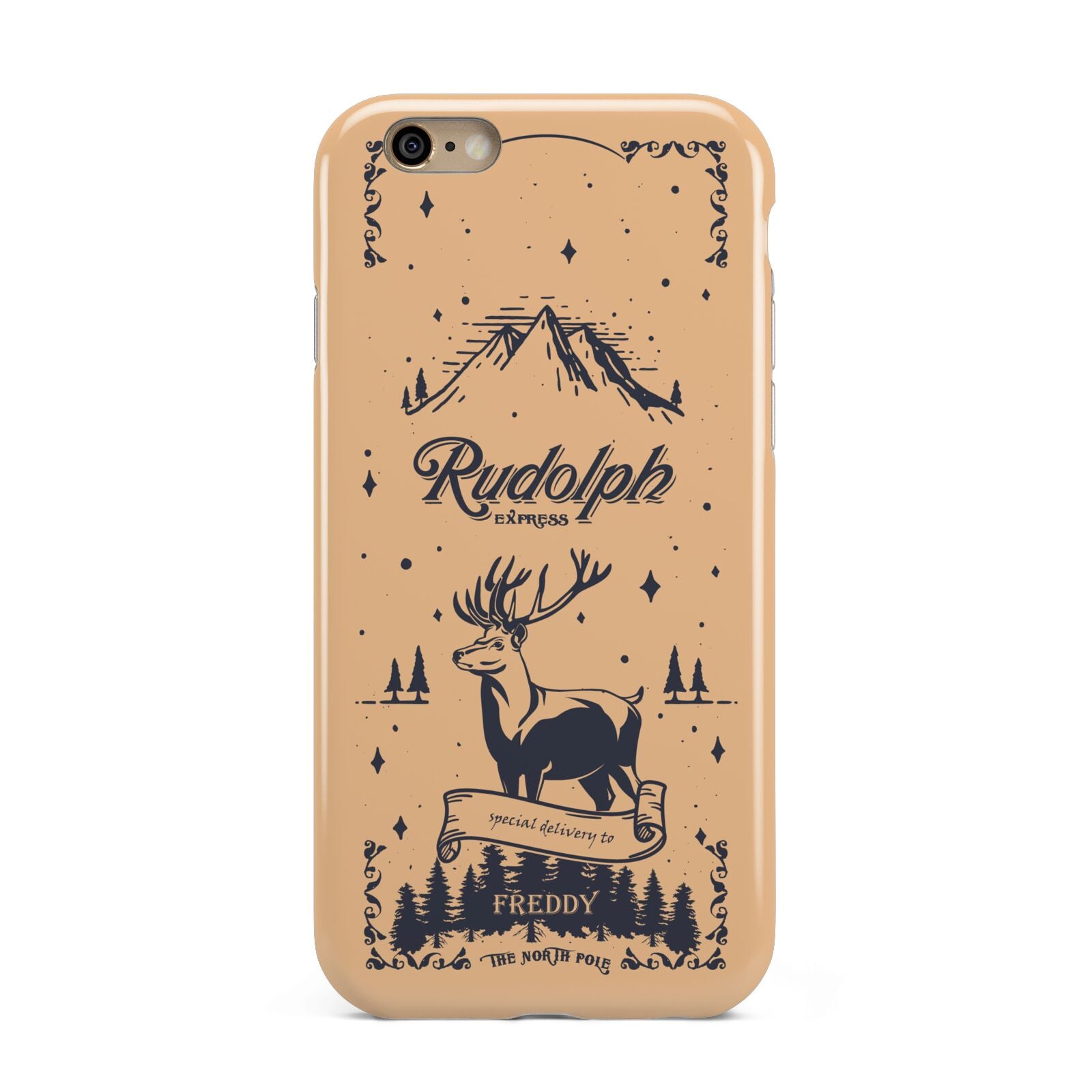 Rudolph Express Personalised Apple iPhone 6 3D Tough Case