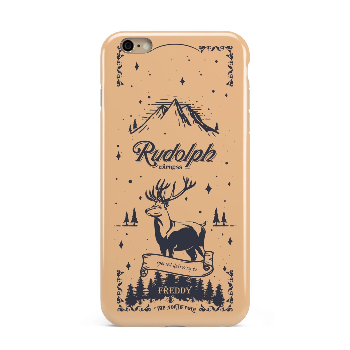 Rudolph Express Personalised Apple iPhone 6 Plus 3D Tough Case