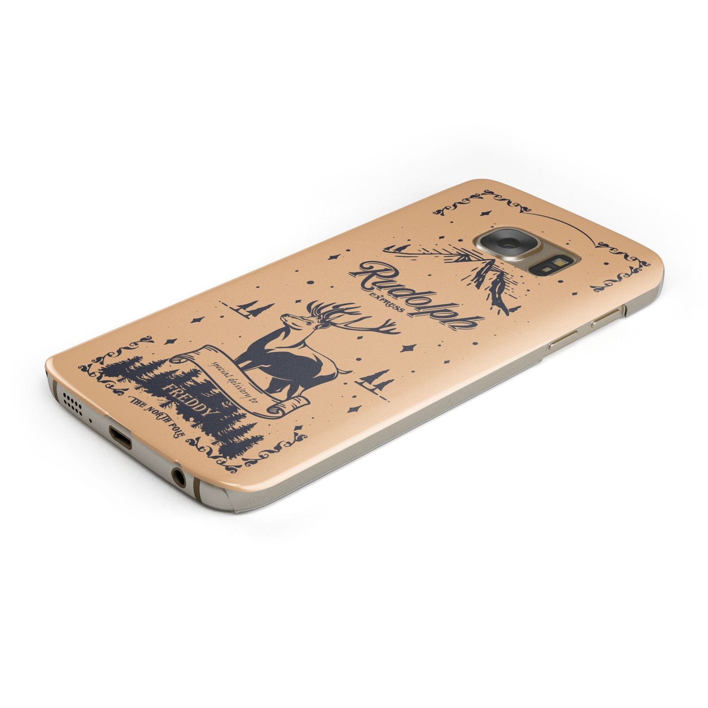 Rudolph Express Personalised Samsung Galaxy Case Bottom Cutout