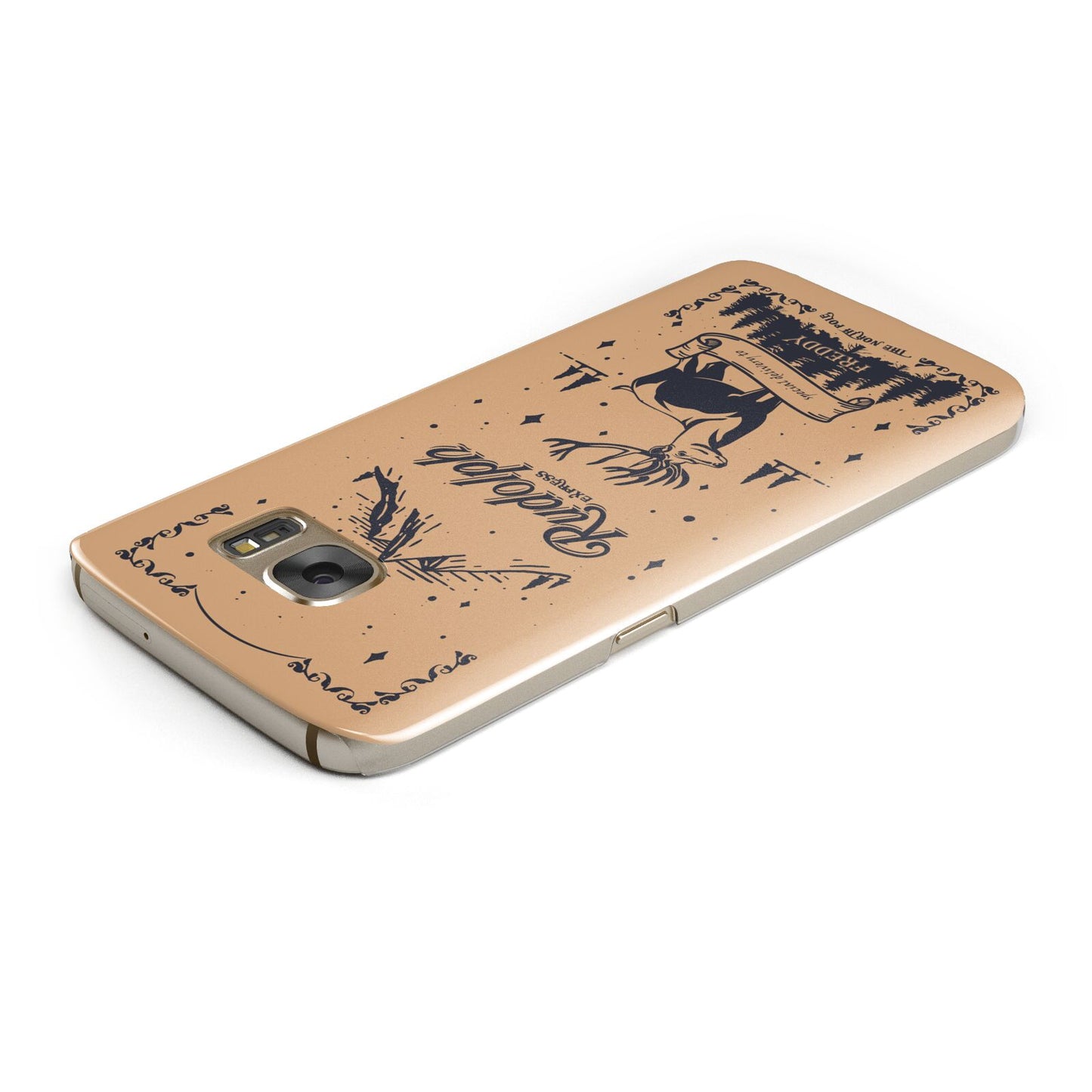 Rudolph Express Personalised Samsung Galaxy Case Top Cutout