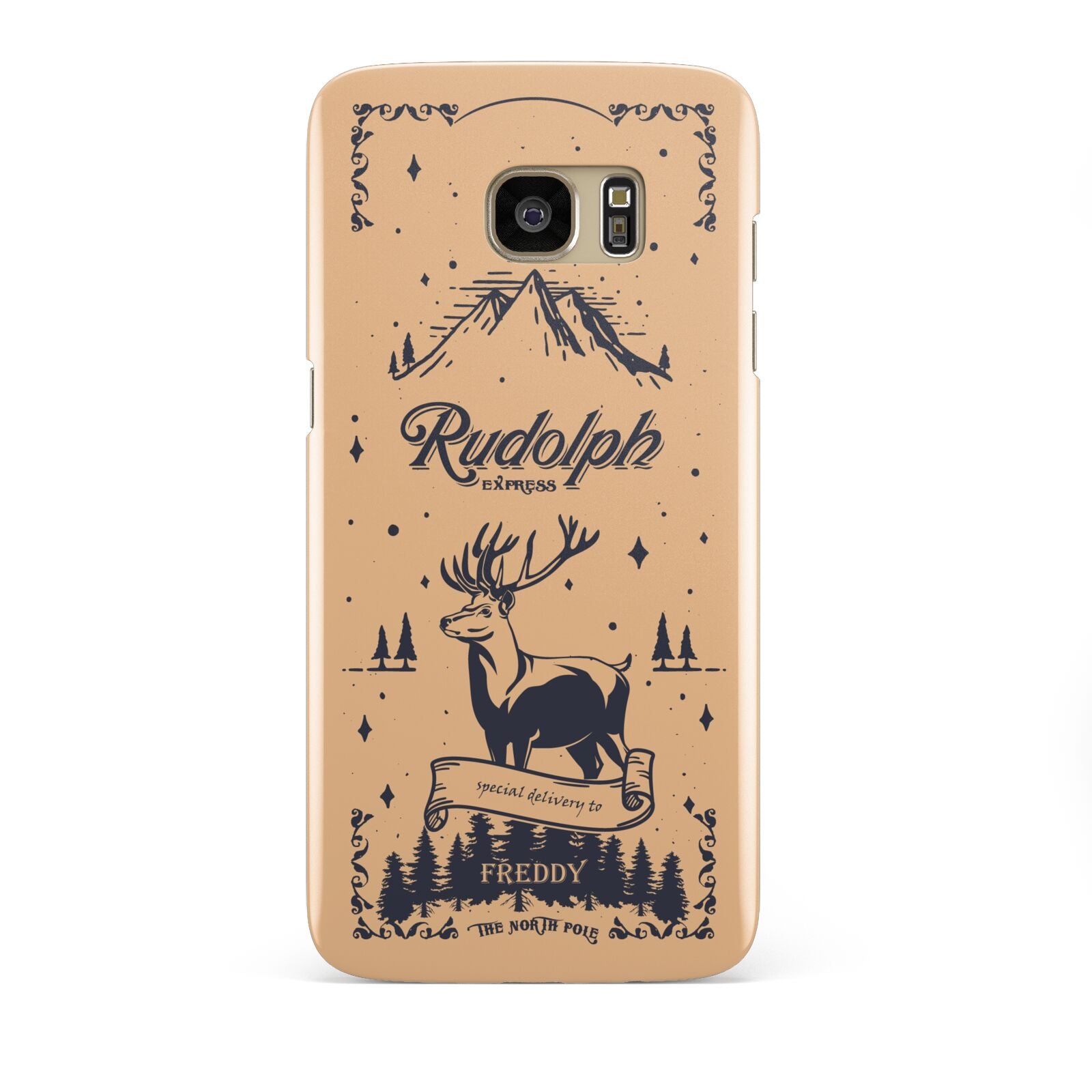 Rudolph Express Personalised Samsung Galaxy S7 Edge Case