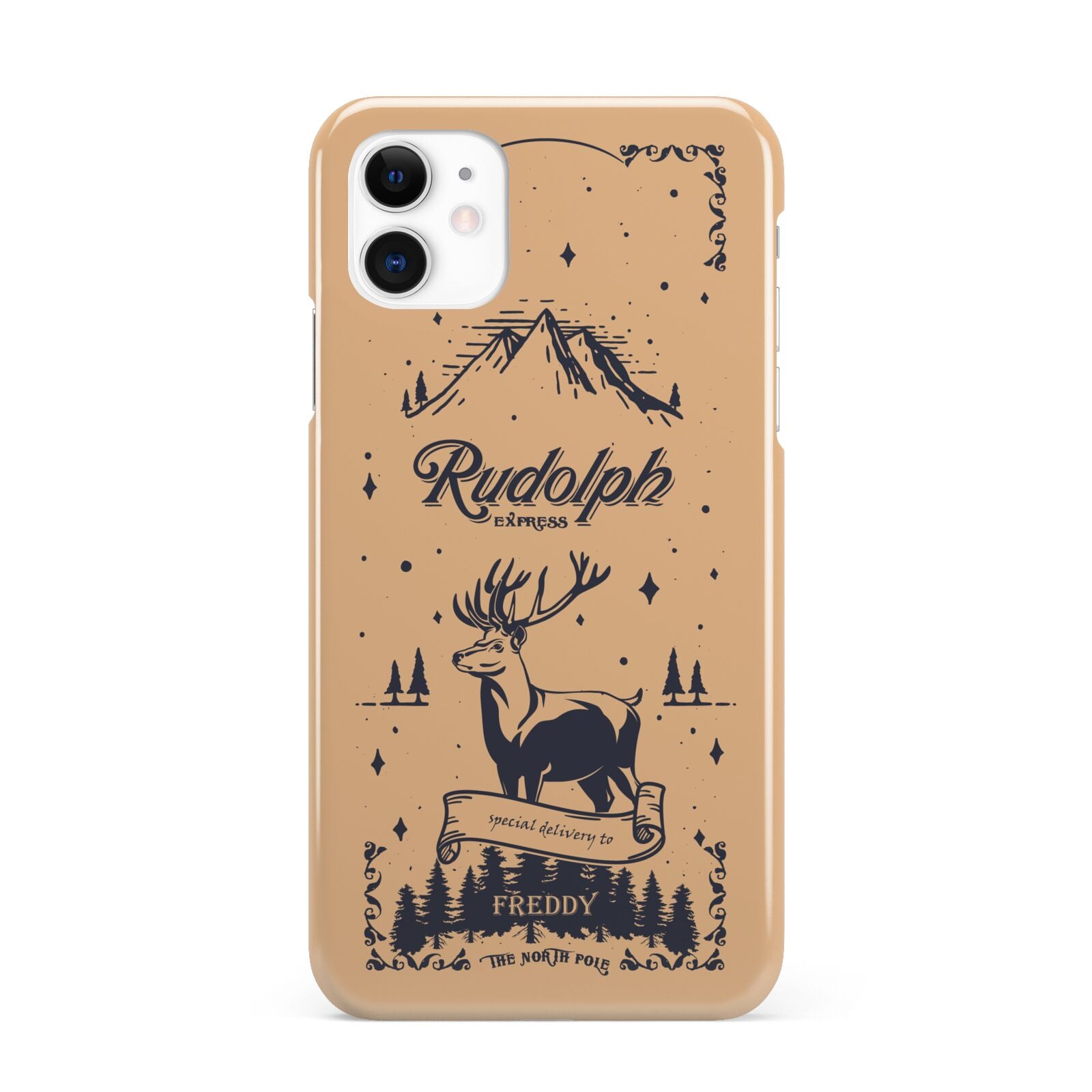 Rudolph Express Personalised iPhone 11 3D Snap Case