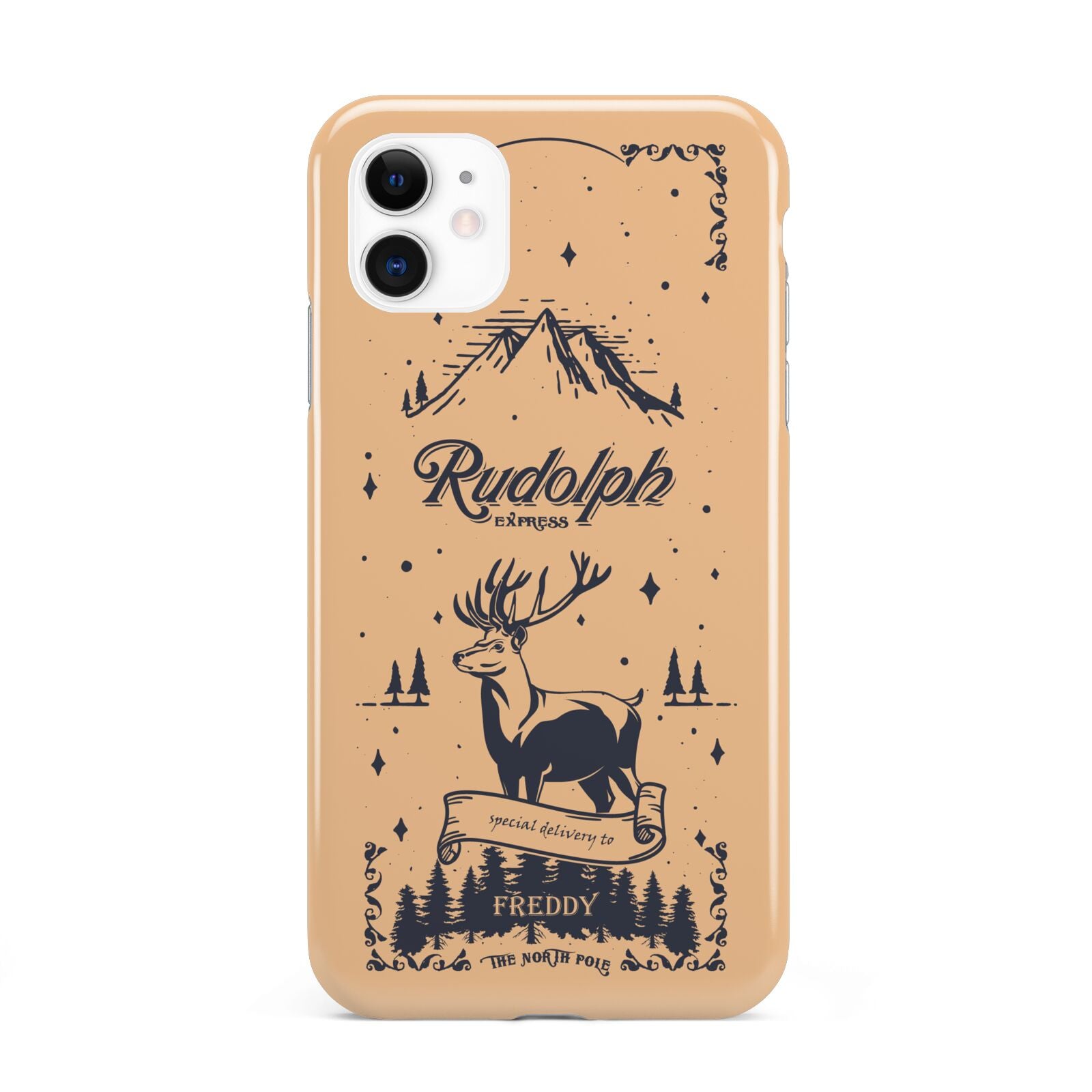 Rudolph Express Personalised iPhone 11 3D Tough Case