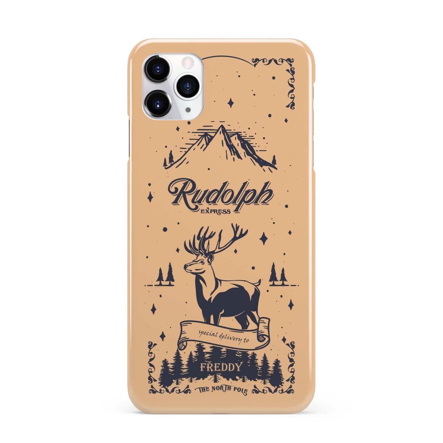 Rudolph Express Personalised iPhone 11 Pro Max 3D Snap Case