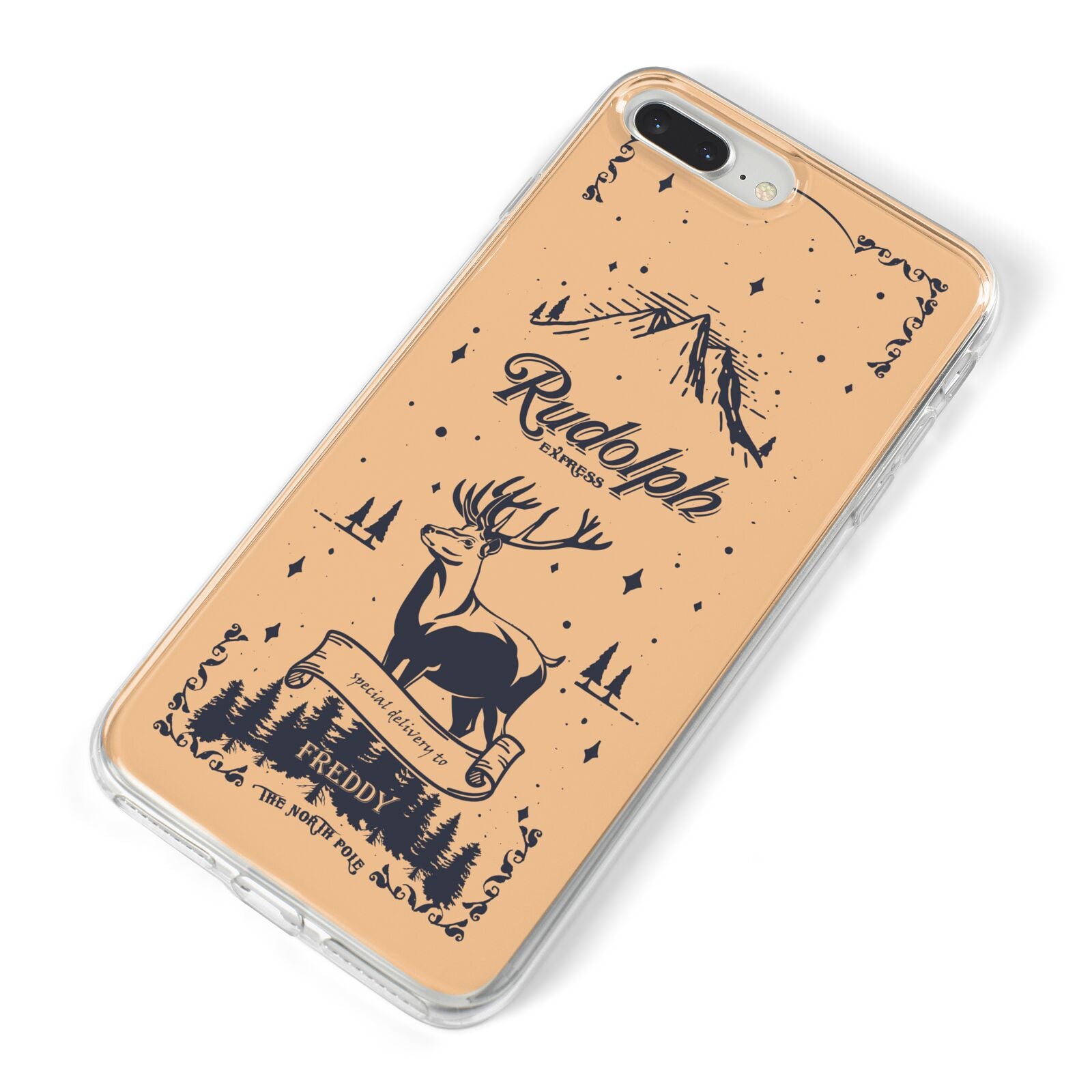 Rudolph Express Personalised iPhone 8 Plus Bumper Case on Silver iPhone Alternative Image