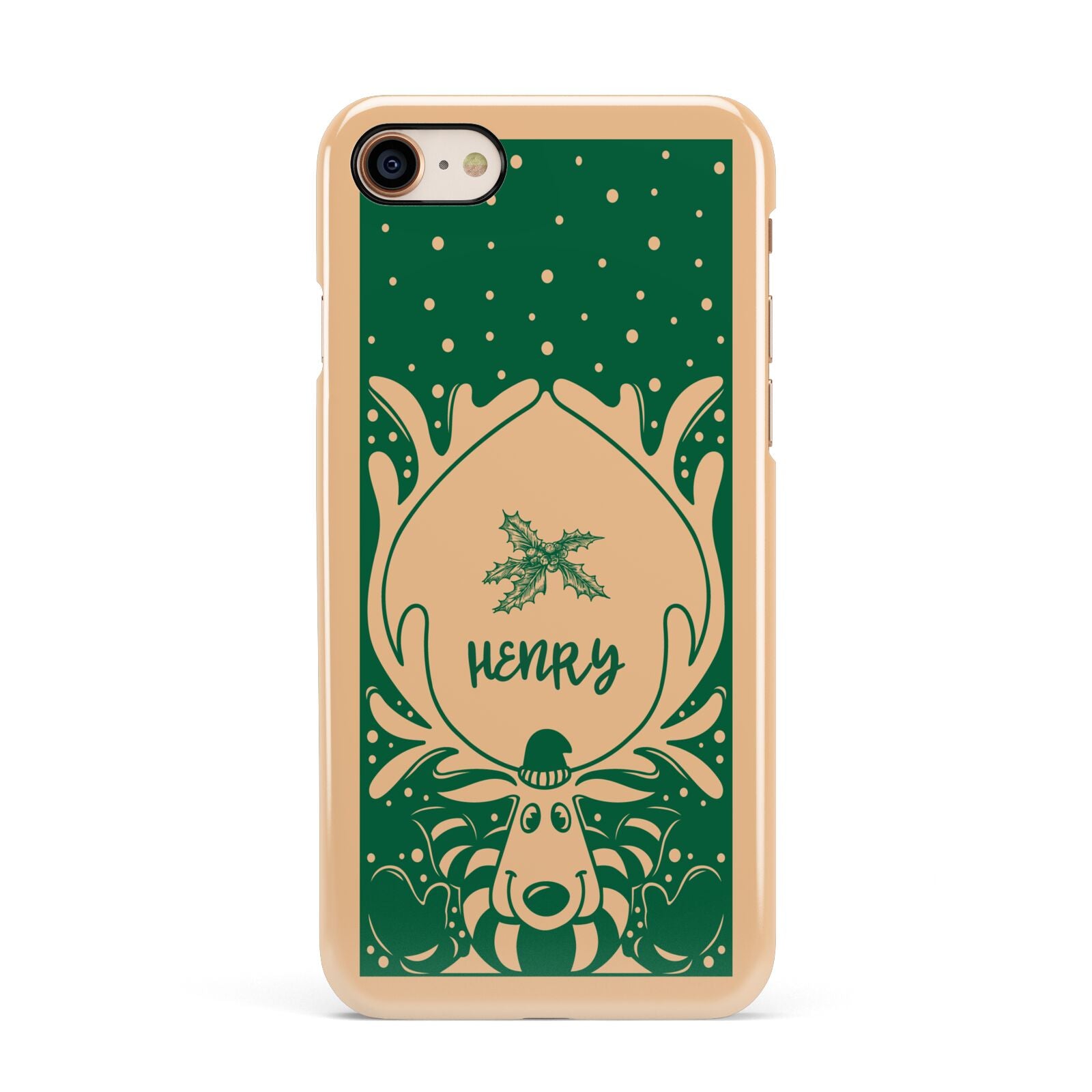 Rudolph Personalised Apple iPhone 7 8 3D Snap Case